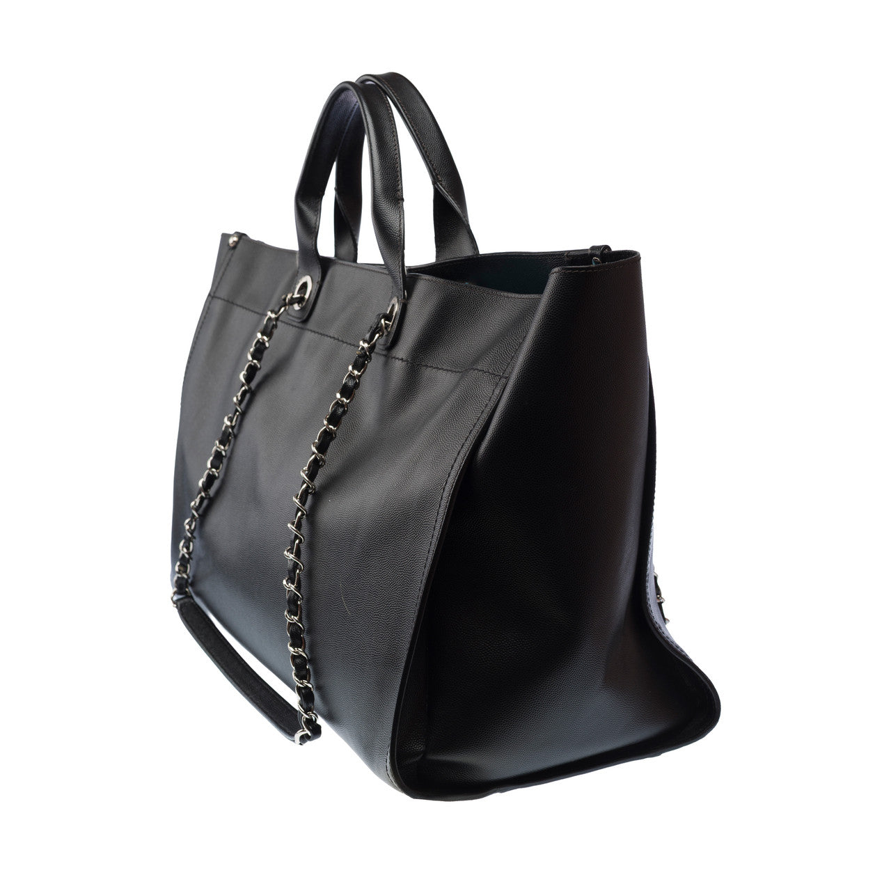 Sac CHANEL Deauville en Cuir Noir - 103159