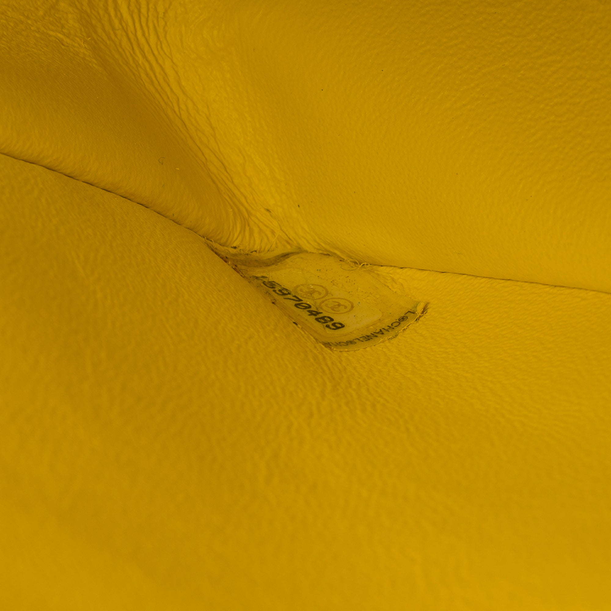 Sac CHANEL Timeless/Classique en Cuir Jaune - 103158