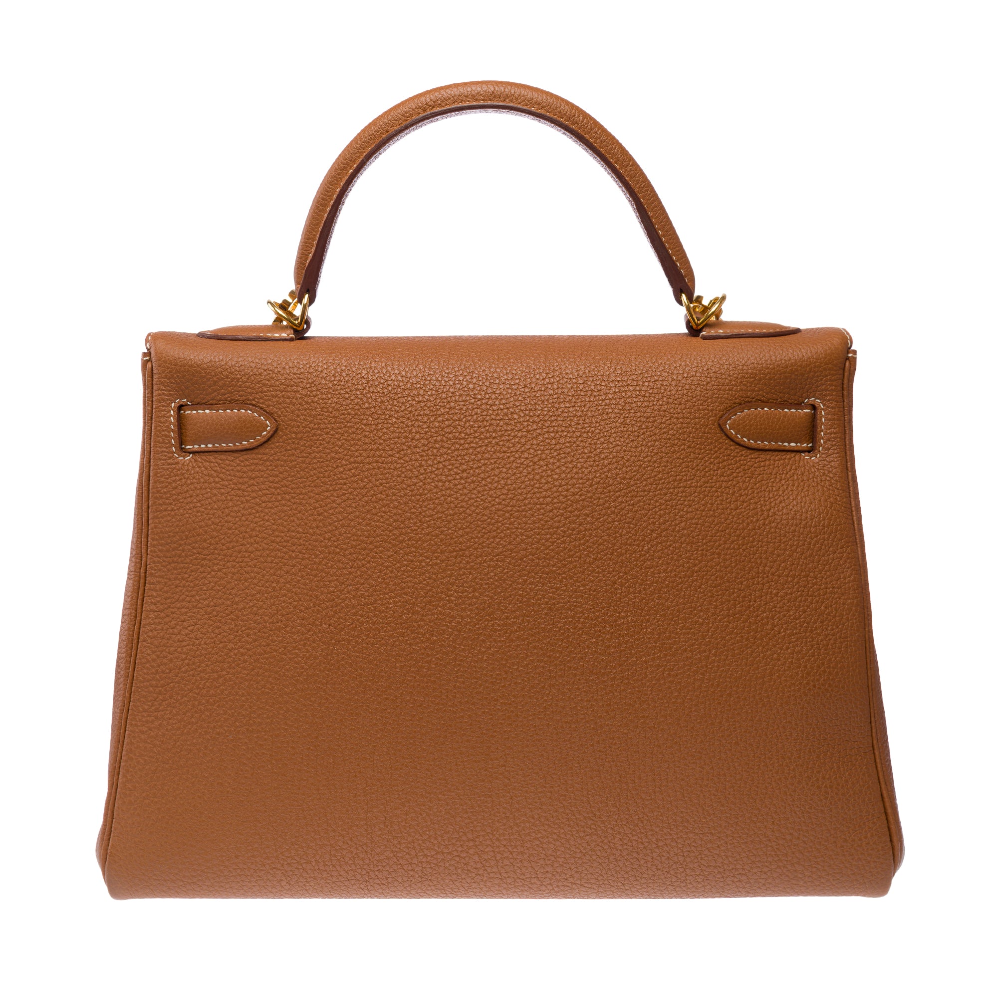 Sac HERMES Kelly 32 en Cuir Doré - 103188
