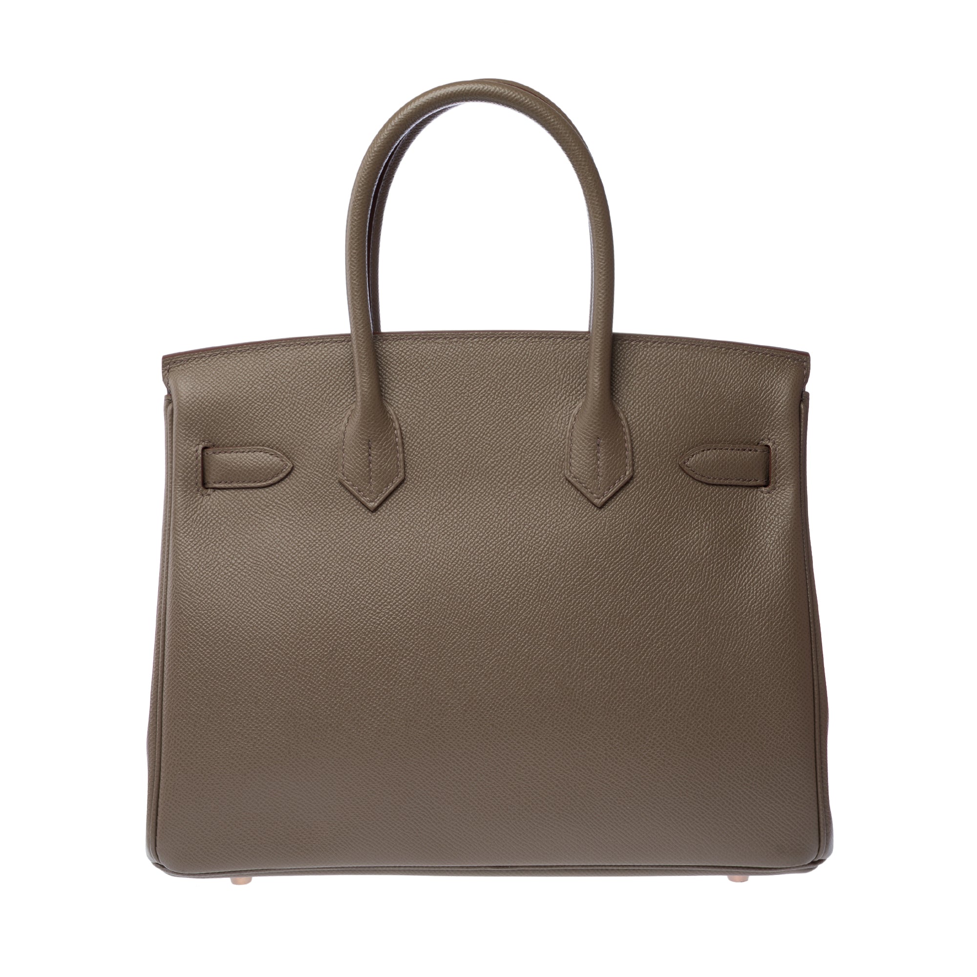 Sac HERMES Birkin 30 en Cuir Gris - 103190