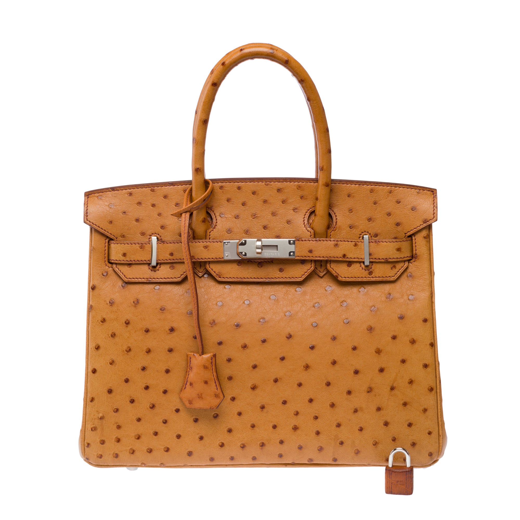 Sac HERMES Birkin 30 en Cuirs exotiques Doré - 103185