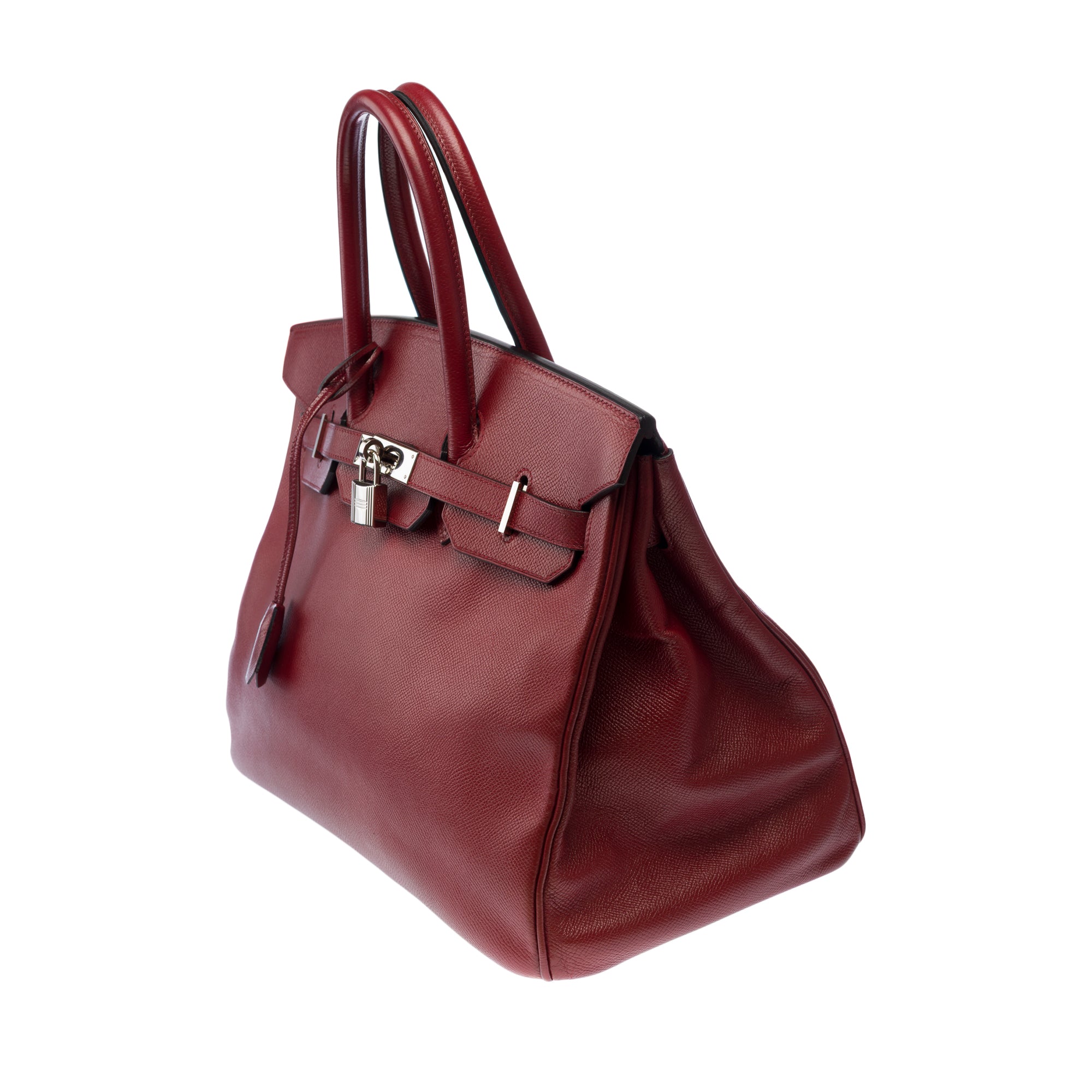 Sac HERMES Birkin 35 en Cuir Rouge - 103202