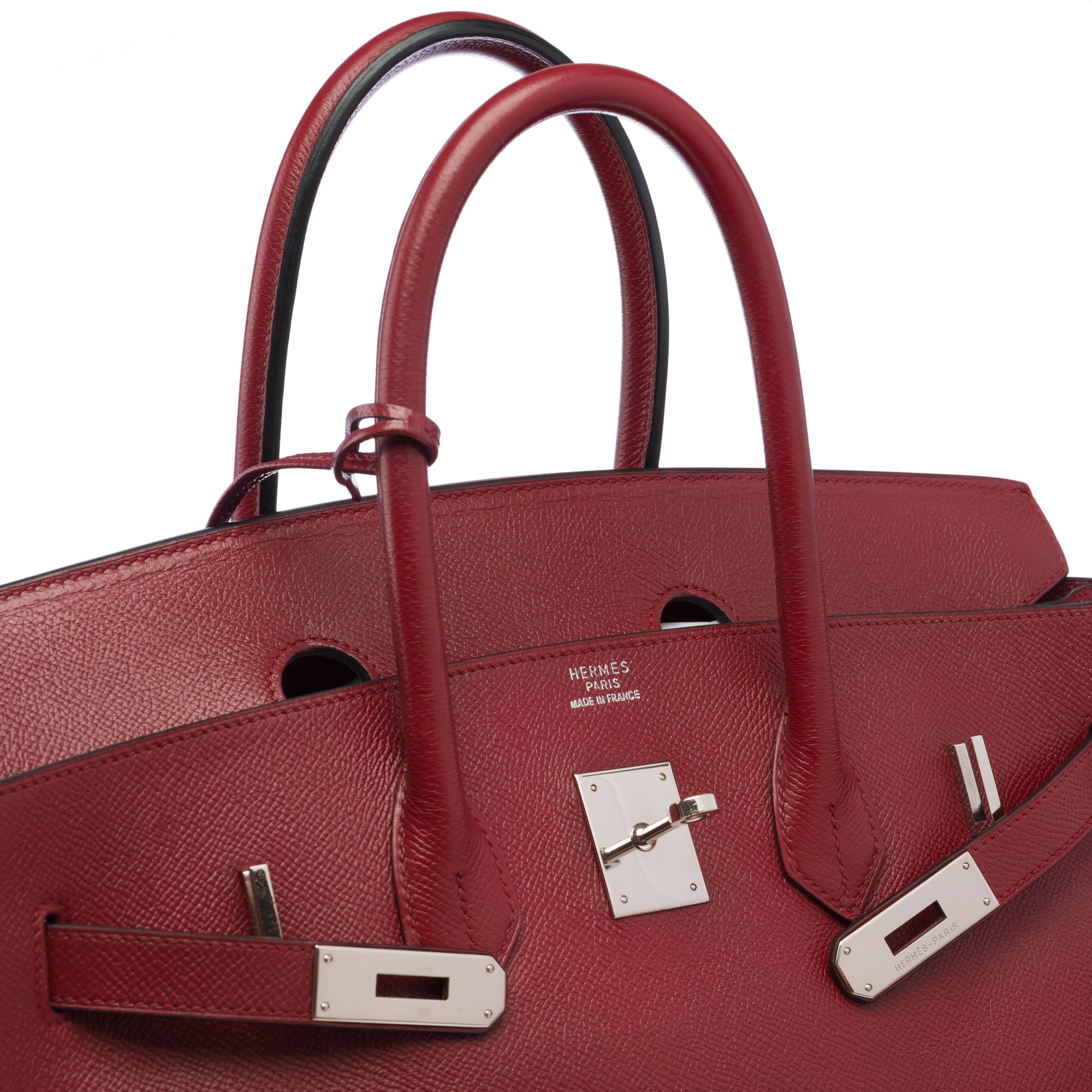 Sac HERMES Birkin 35 en Cuir Rouge - 103202