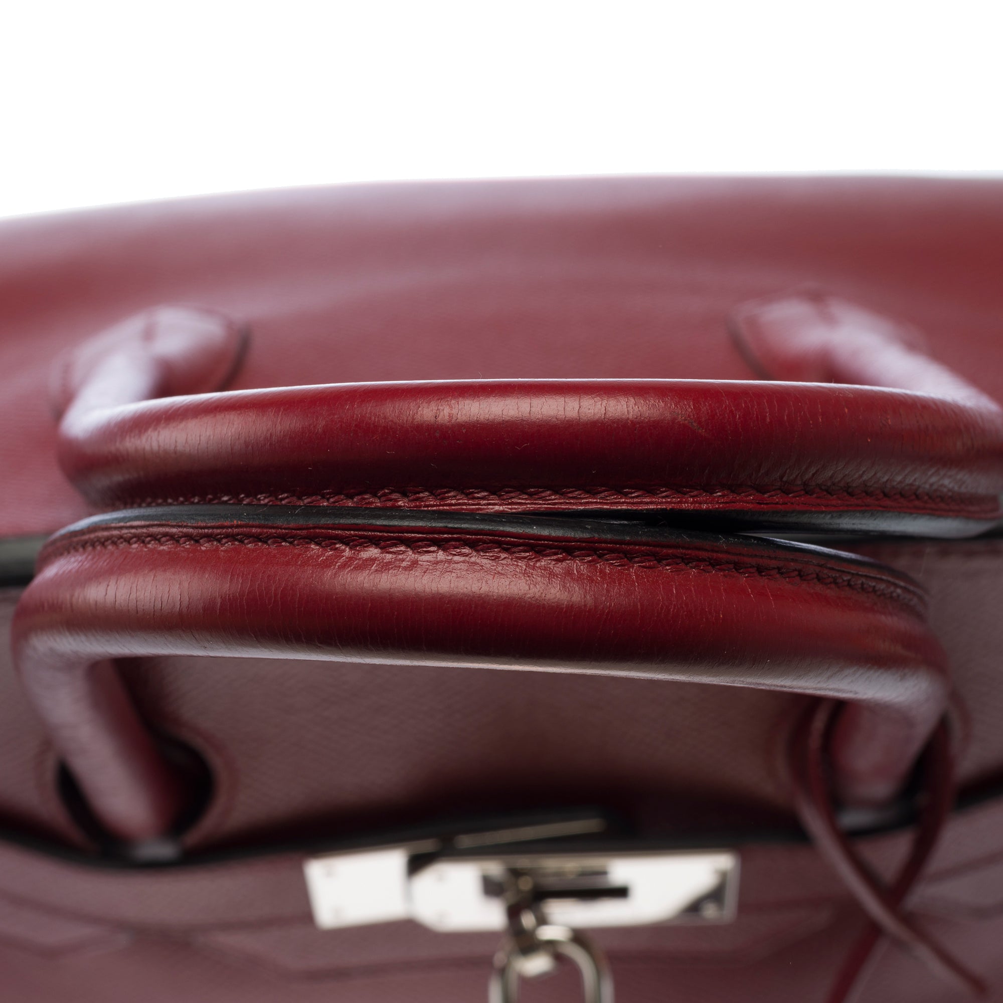 Sac HERMES Birkin 35 en Cuir Rouge - 103202