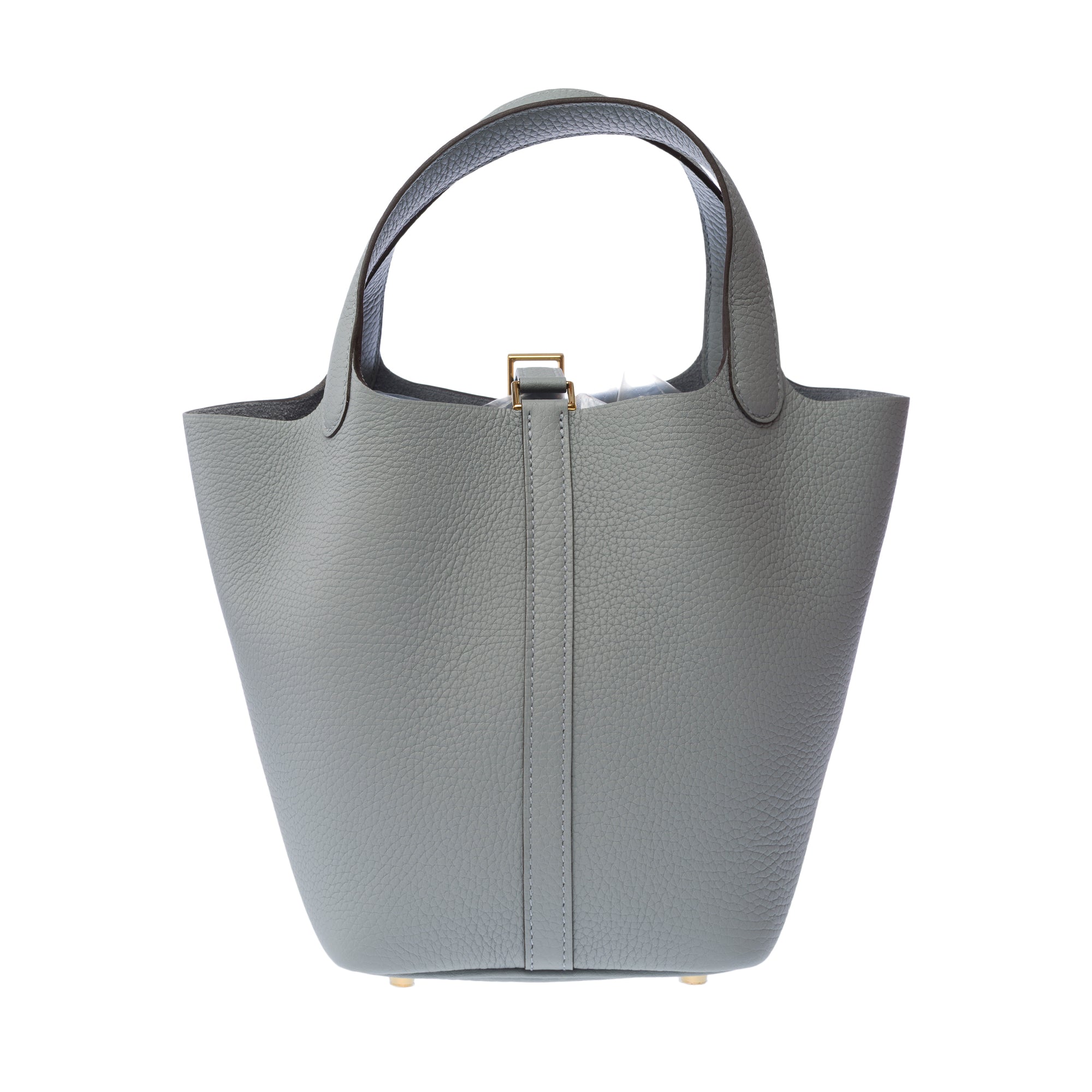 Sac HERMES Picotin en Cuir Gris - 103201