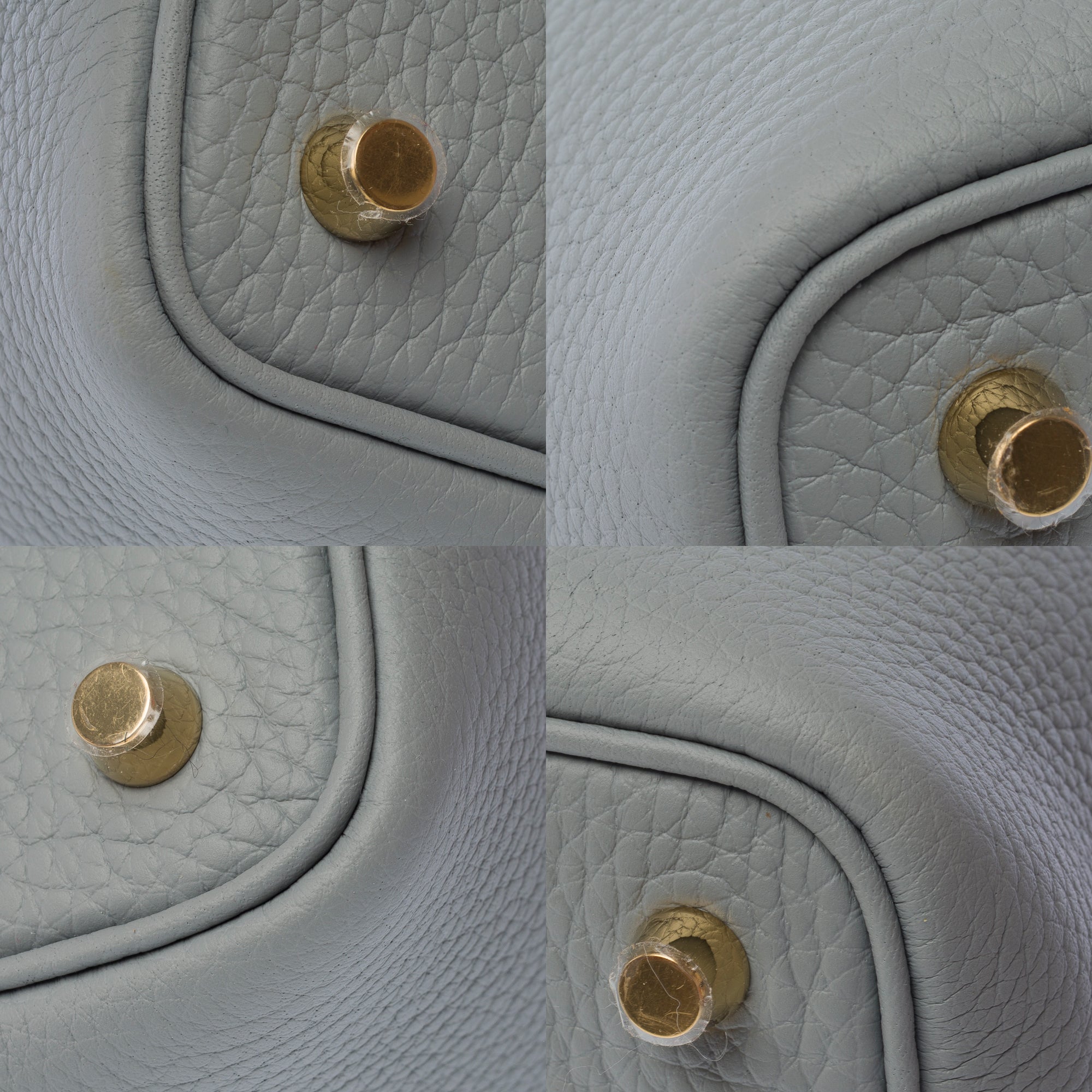 Sac HERMES Picotin en Cuir Gris - 103201