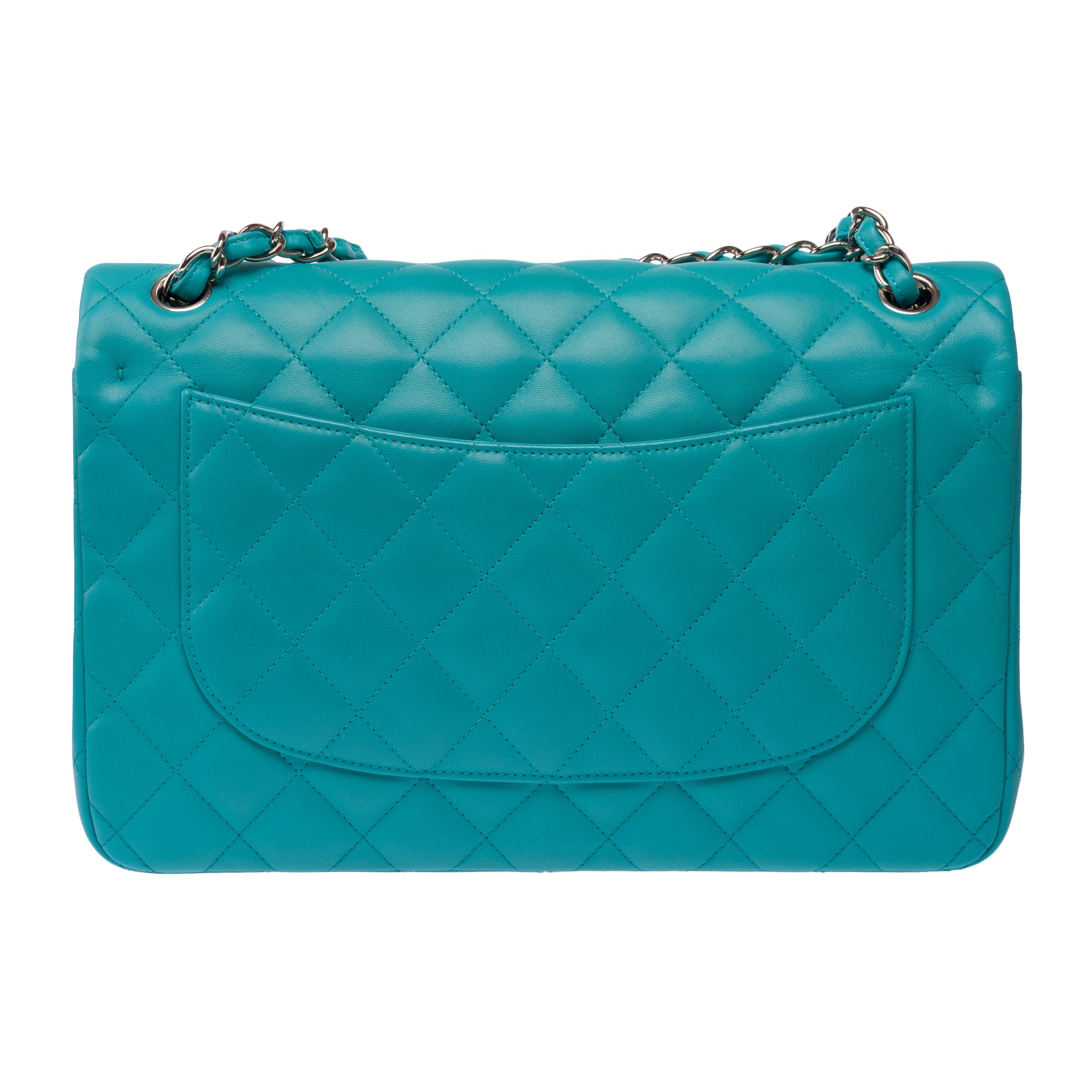 Sac CHANEL Timeless/Classique en Cuir Bleu - 103199