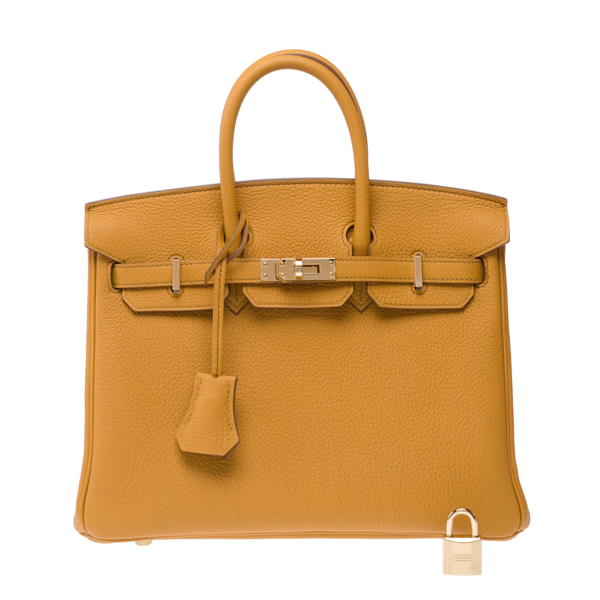 Sac HERMES Birkin 25 en Cuir Beige - 103200