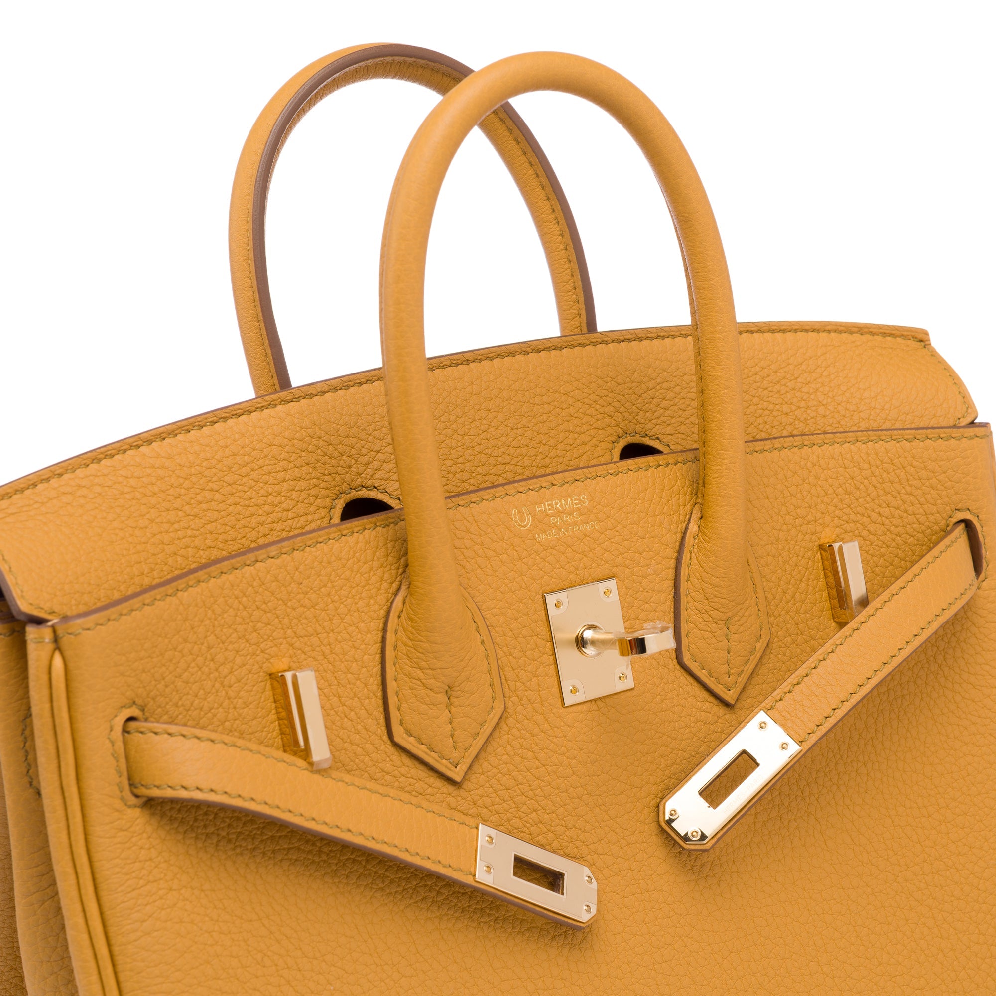Sac HERMES Birkin 25 en Cuir Beige - 103200