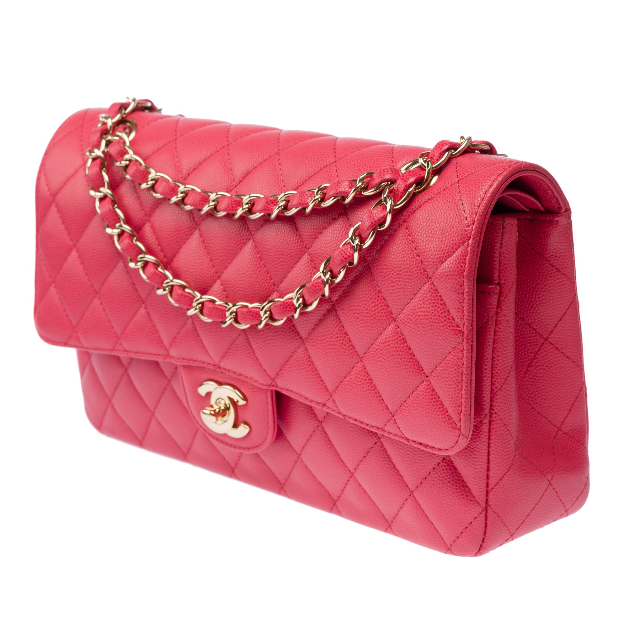 Sac CHANEL Timeless/Classique en Cuir Rose - 103196