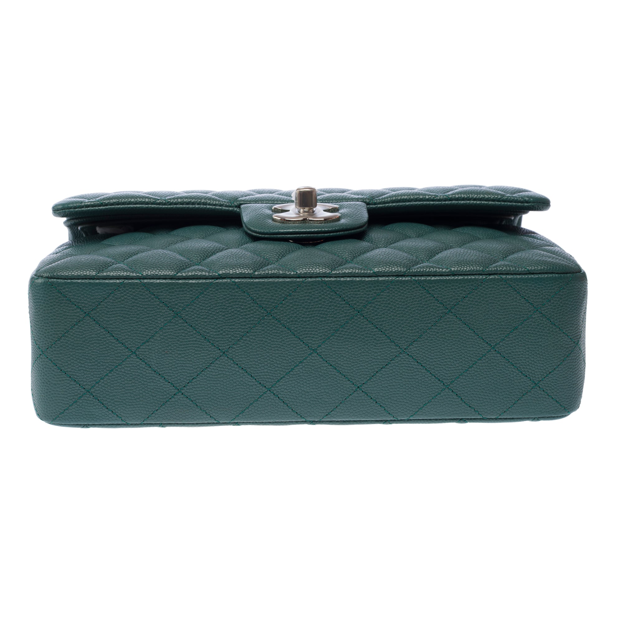 Sac CHANEL Timeless/Classique en Cuir Vert - 103198