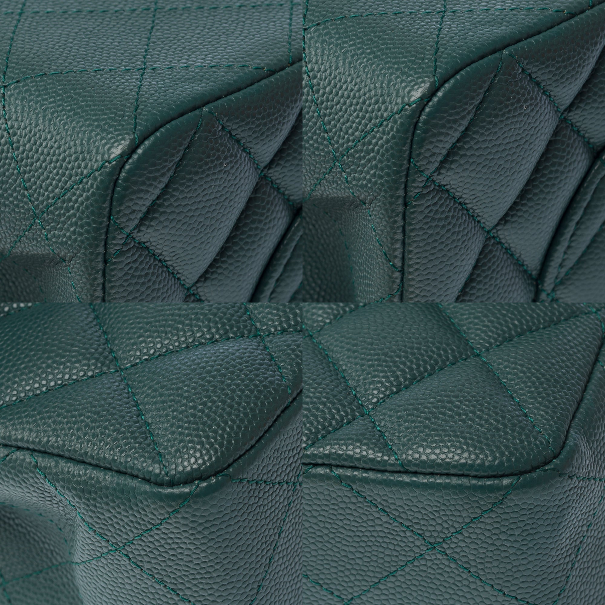 Sac CHANEL Timeless/Classique en Cuir Vert - 103198