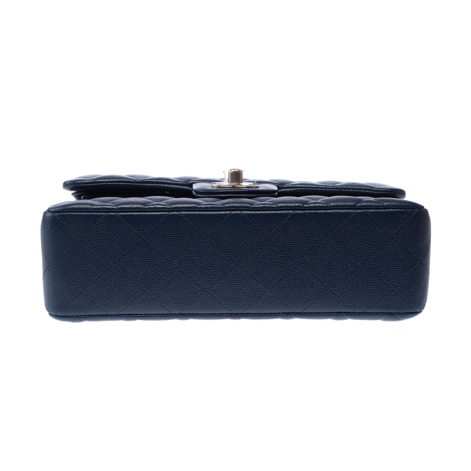 Sac CHANEL Timeless/Classique en Cuir Bleu Marine - 103194