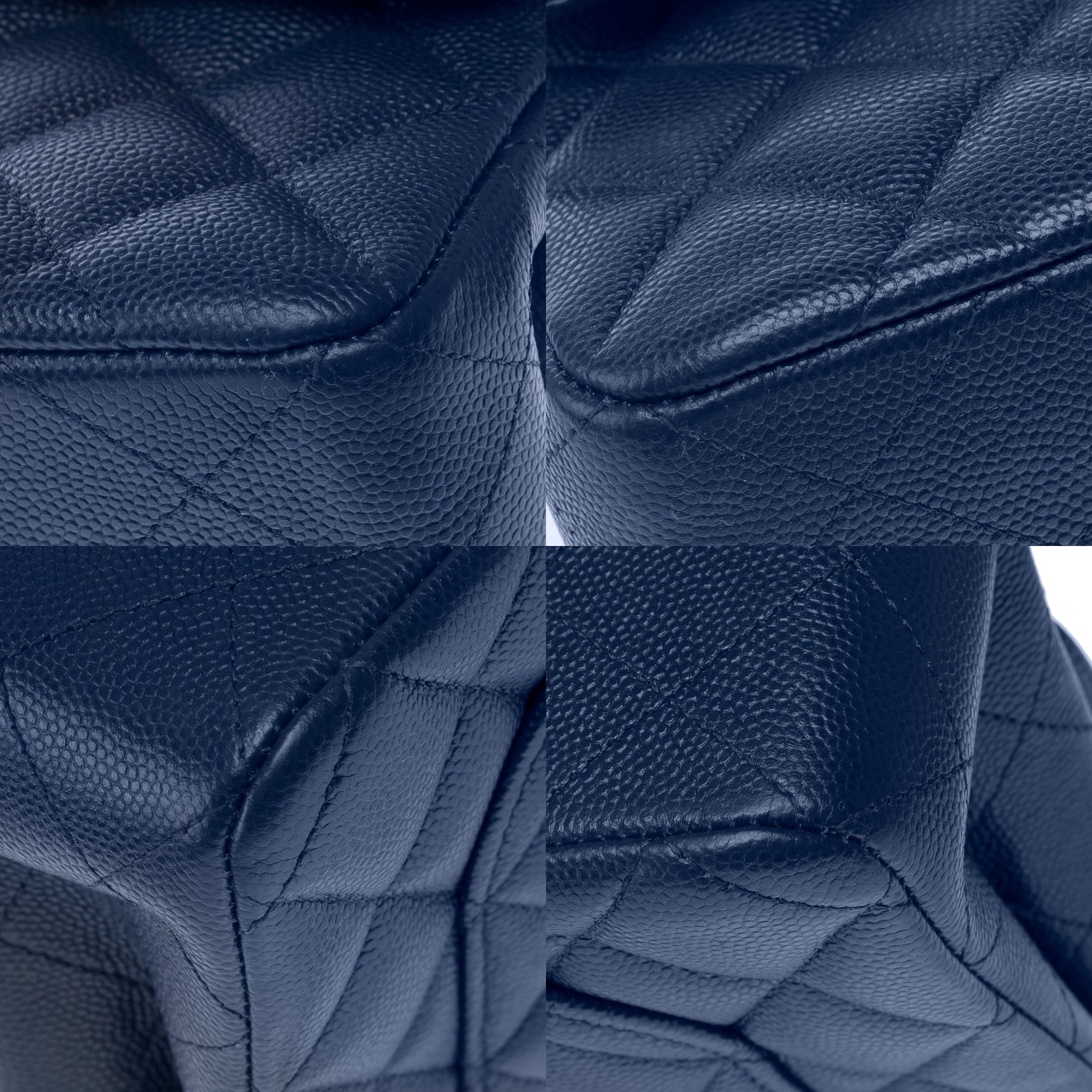 Sac CHANEL Timeless/Classique en Cuir Bleu Marine - 103194