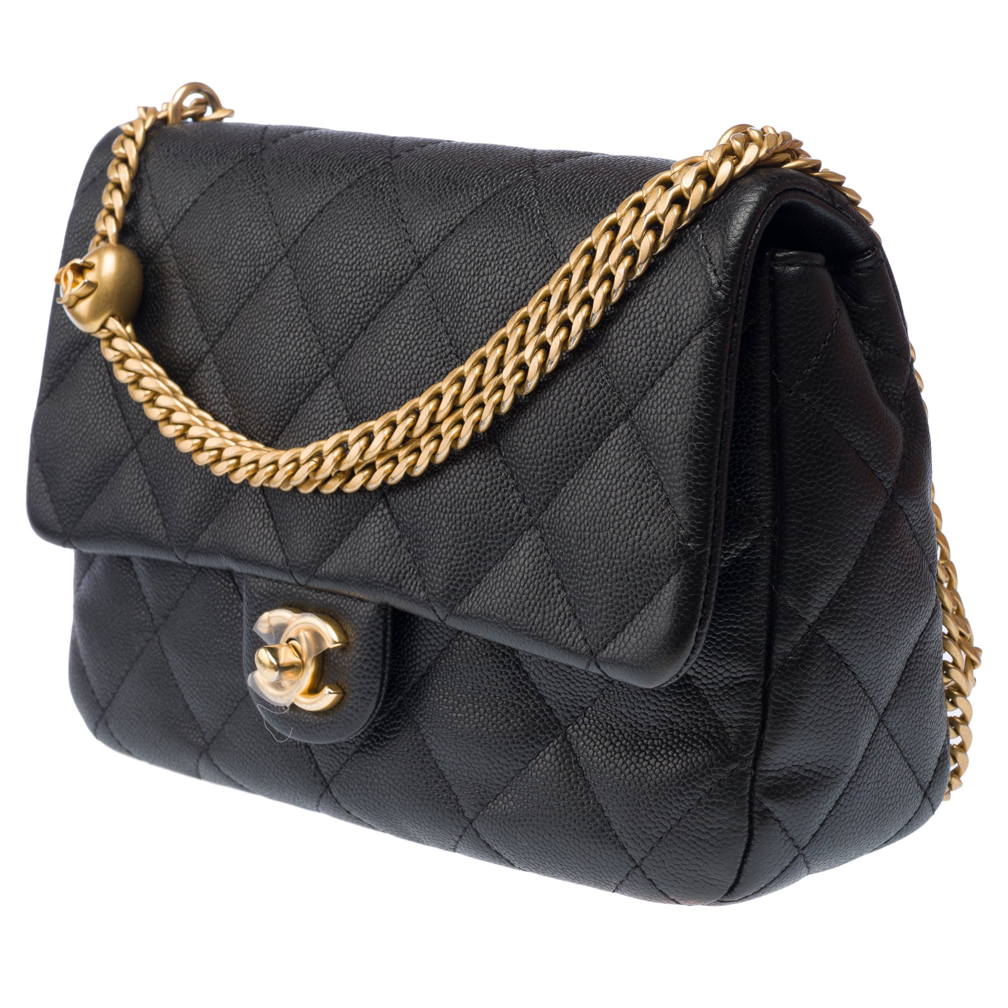 Sac CHANEL Timeless/Classique en Cuir Noir - 103195