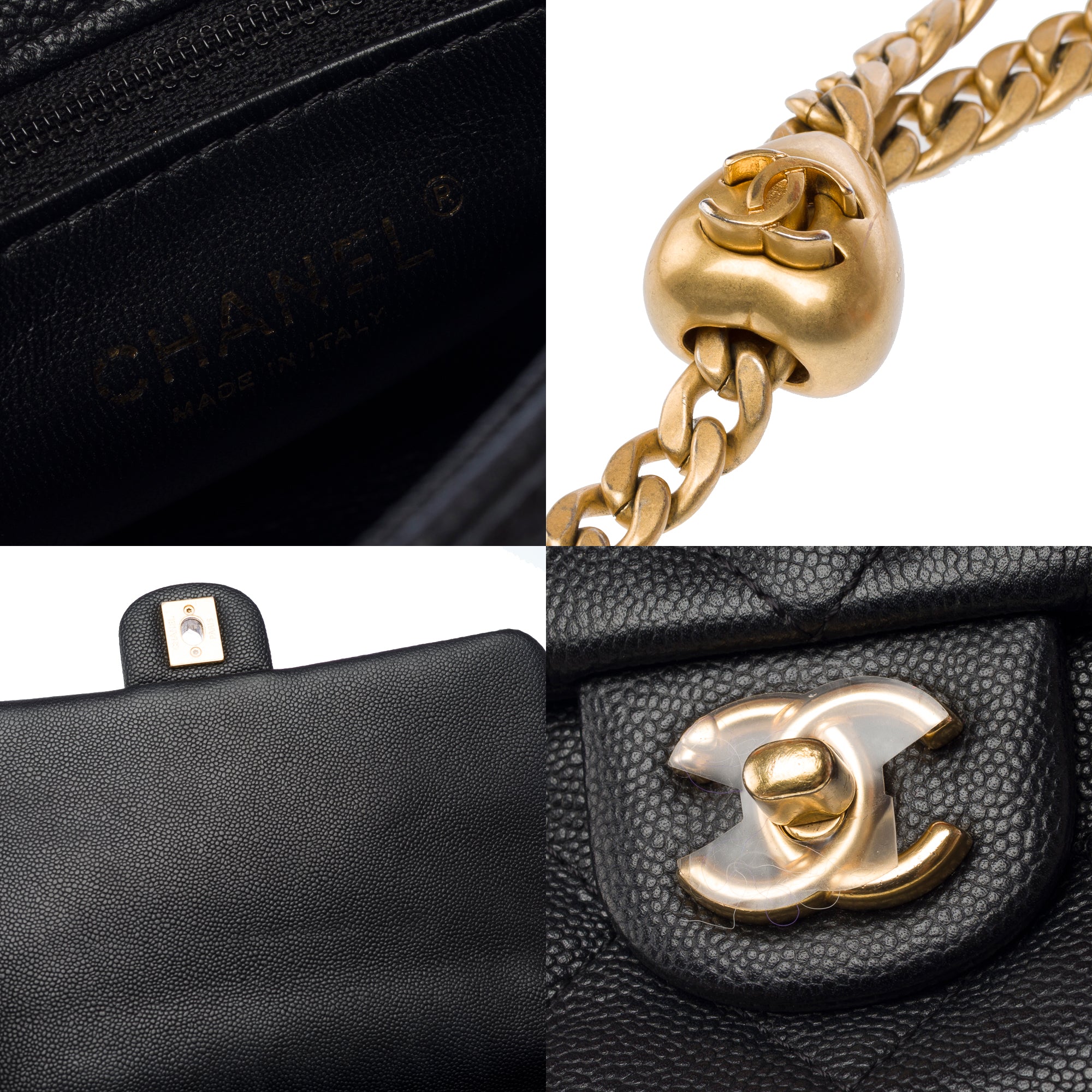 Sac CHANEL Timeless/Classique en Cuir Noir - 103195