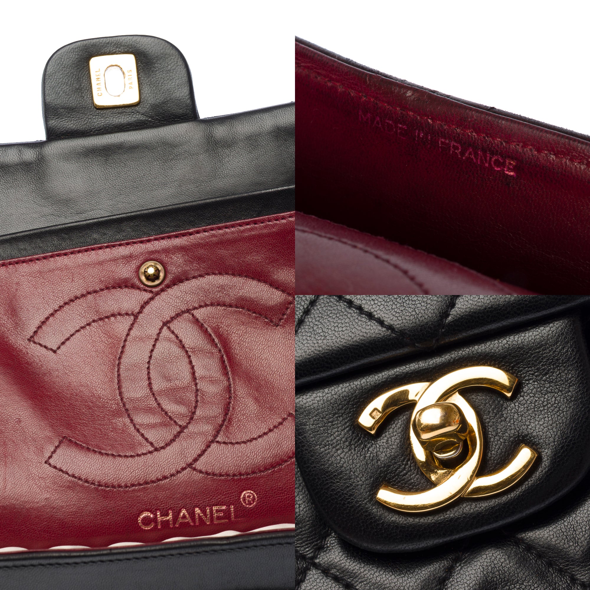 Sac CHANEL Timeless/Classique en Cuir Noir - 103154