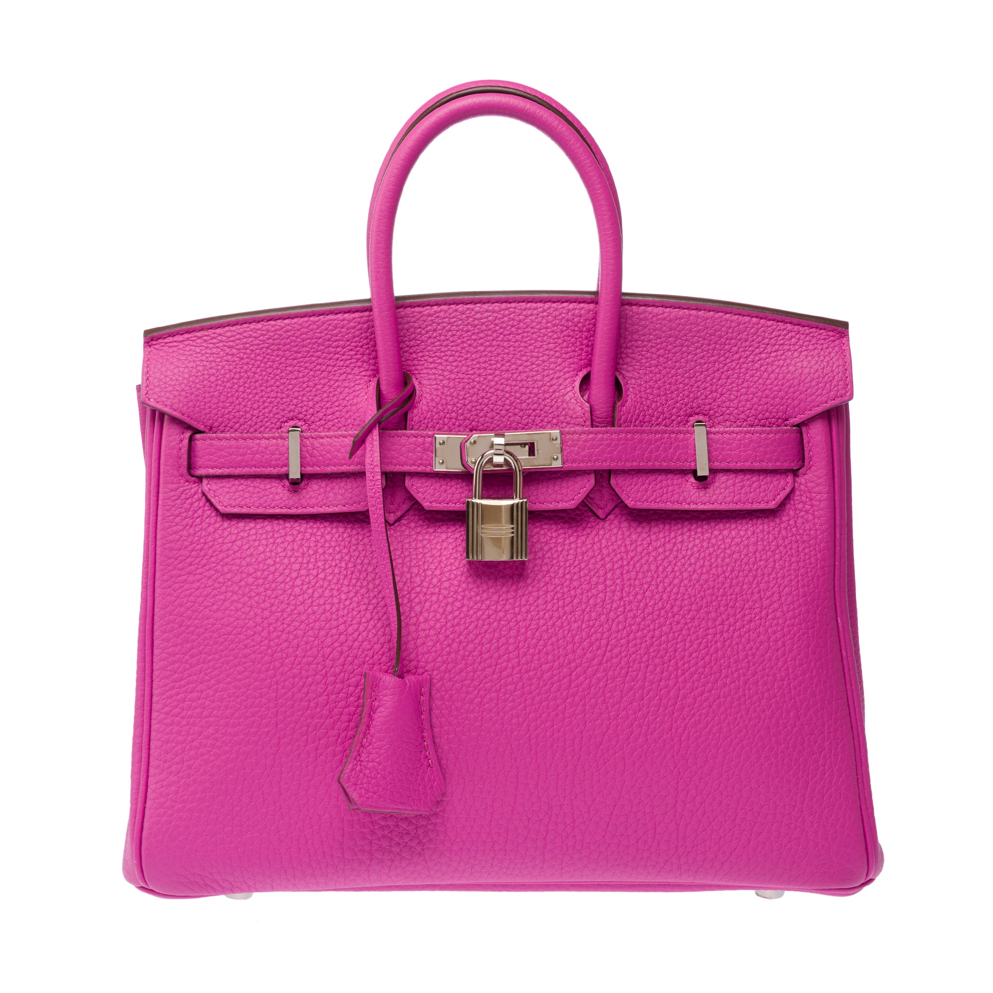 Sac HERMES Birkin 25 en Cuir Rose - 103208