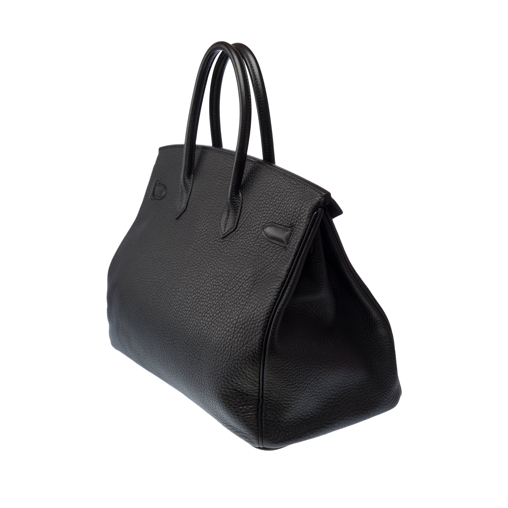 Sac HERMES Birkin 35 en Cuir Noir - 103207