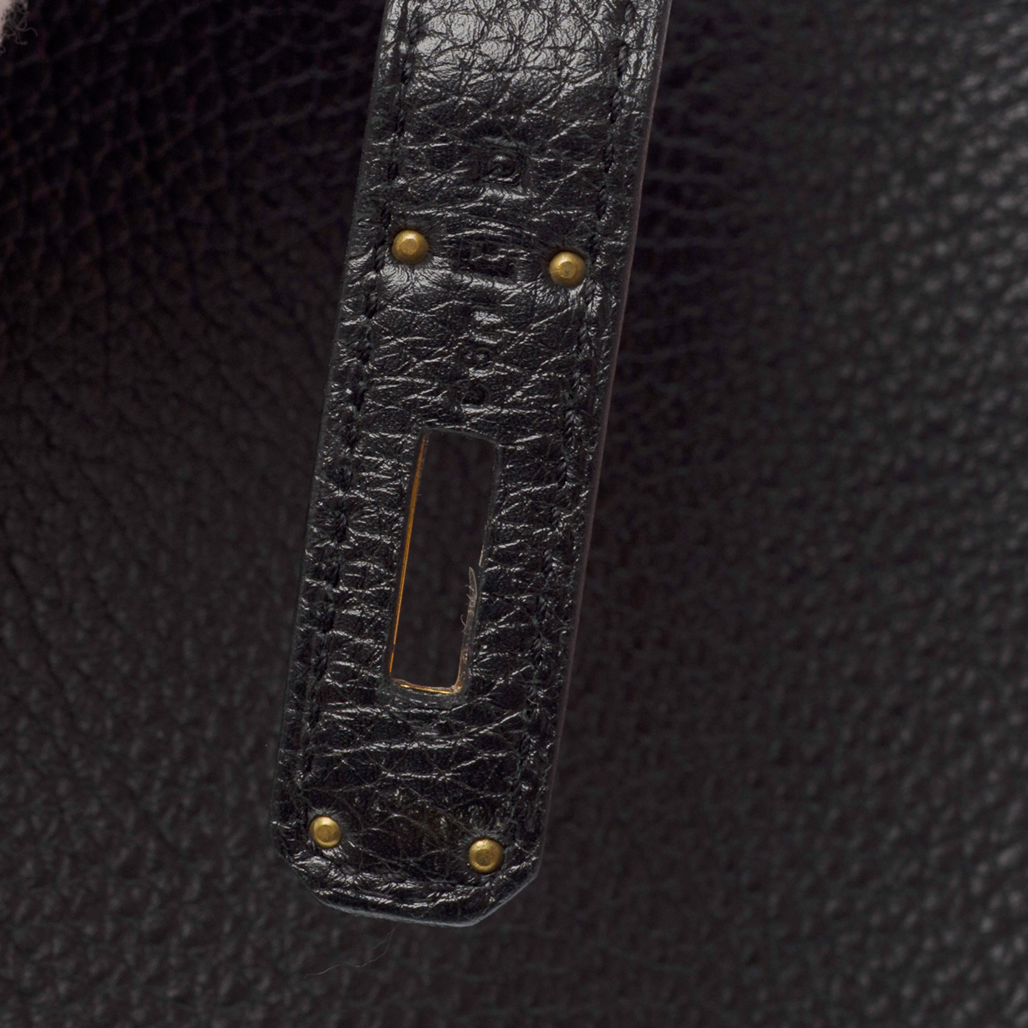Sac HERMES Birkin 35 en Cuir Noir - 103207