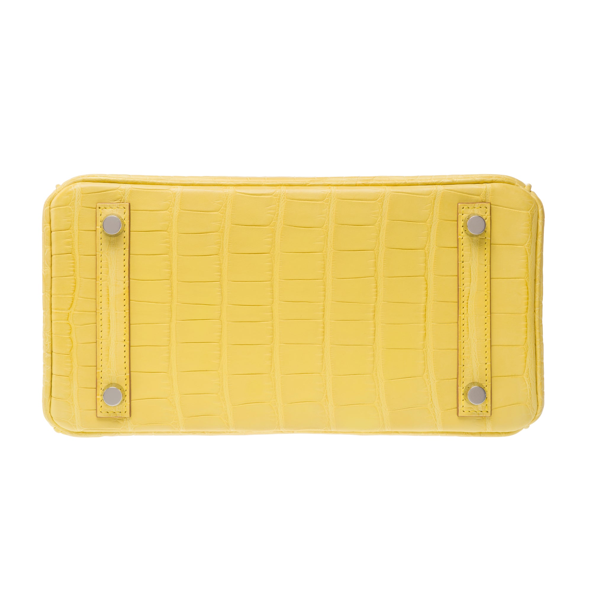 Sac HERMES Birkin 25 en Cuirs exotiques Jaune - 103220