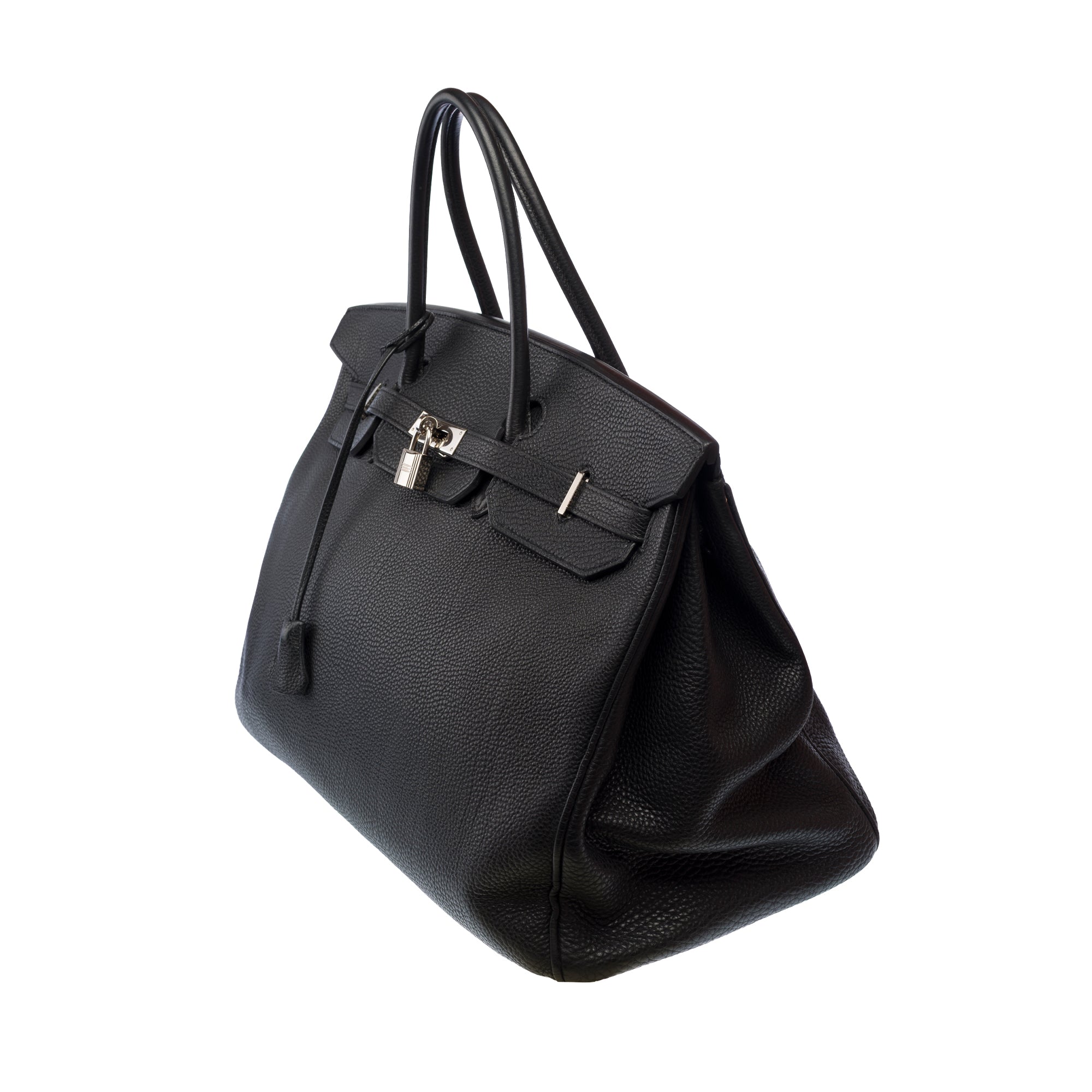 Sac HERMES Birkin 40 en Cuir Noir - 103218