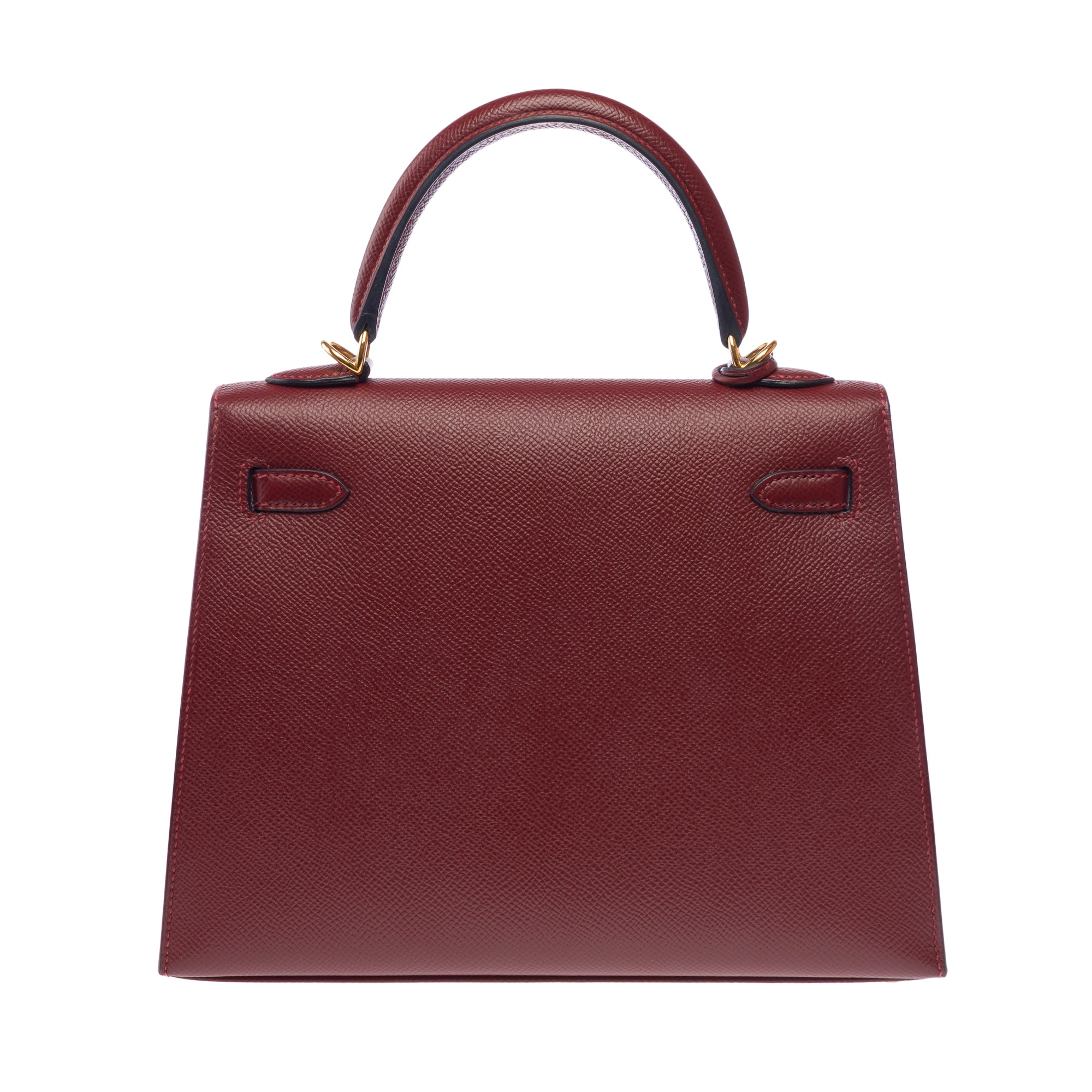 Sac HERMES Kelly 25 en Cuir Rouge - 103215
