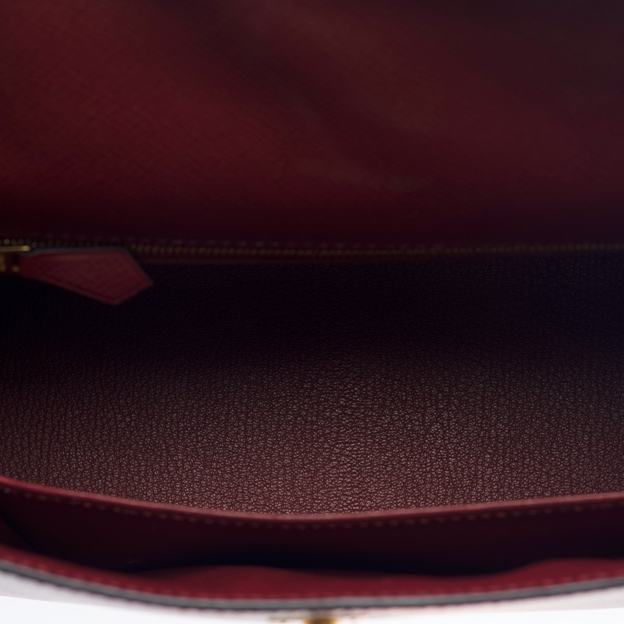 Sac HERMES Kelly 25 en Cuir Rouge - 103215