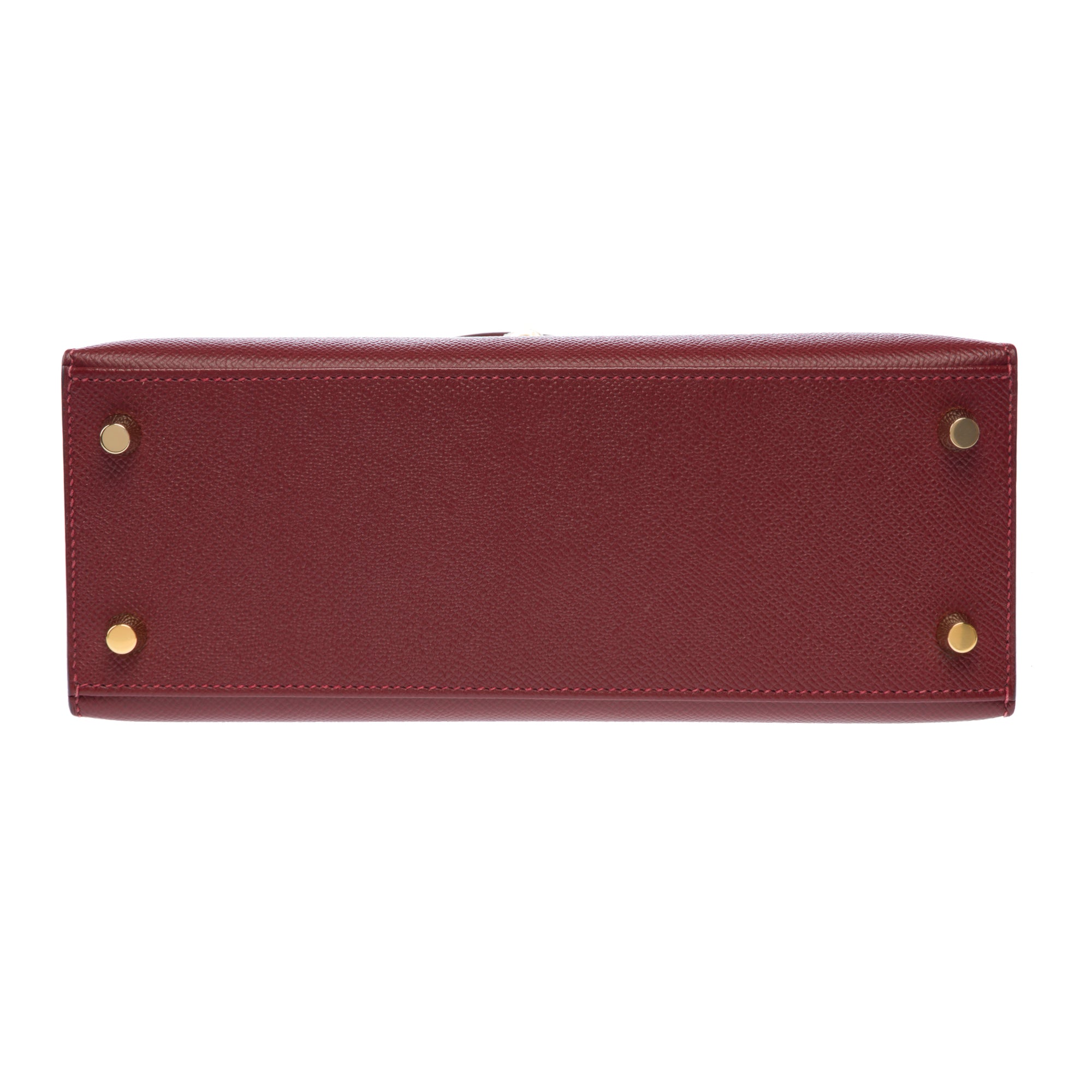 Sac HERMES Kelly 25 en Cuir Rouge - 103215