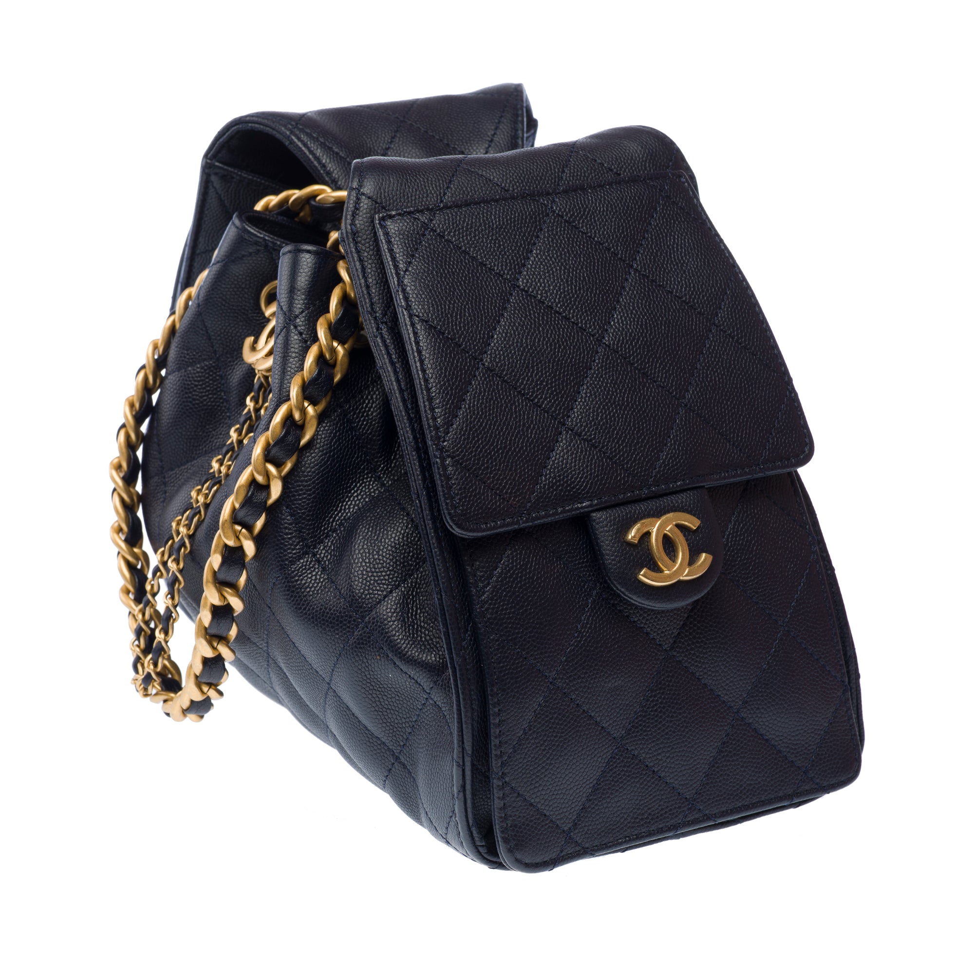 Sac CHANEL en Cuir Bleu Marine - 103211
