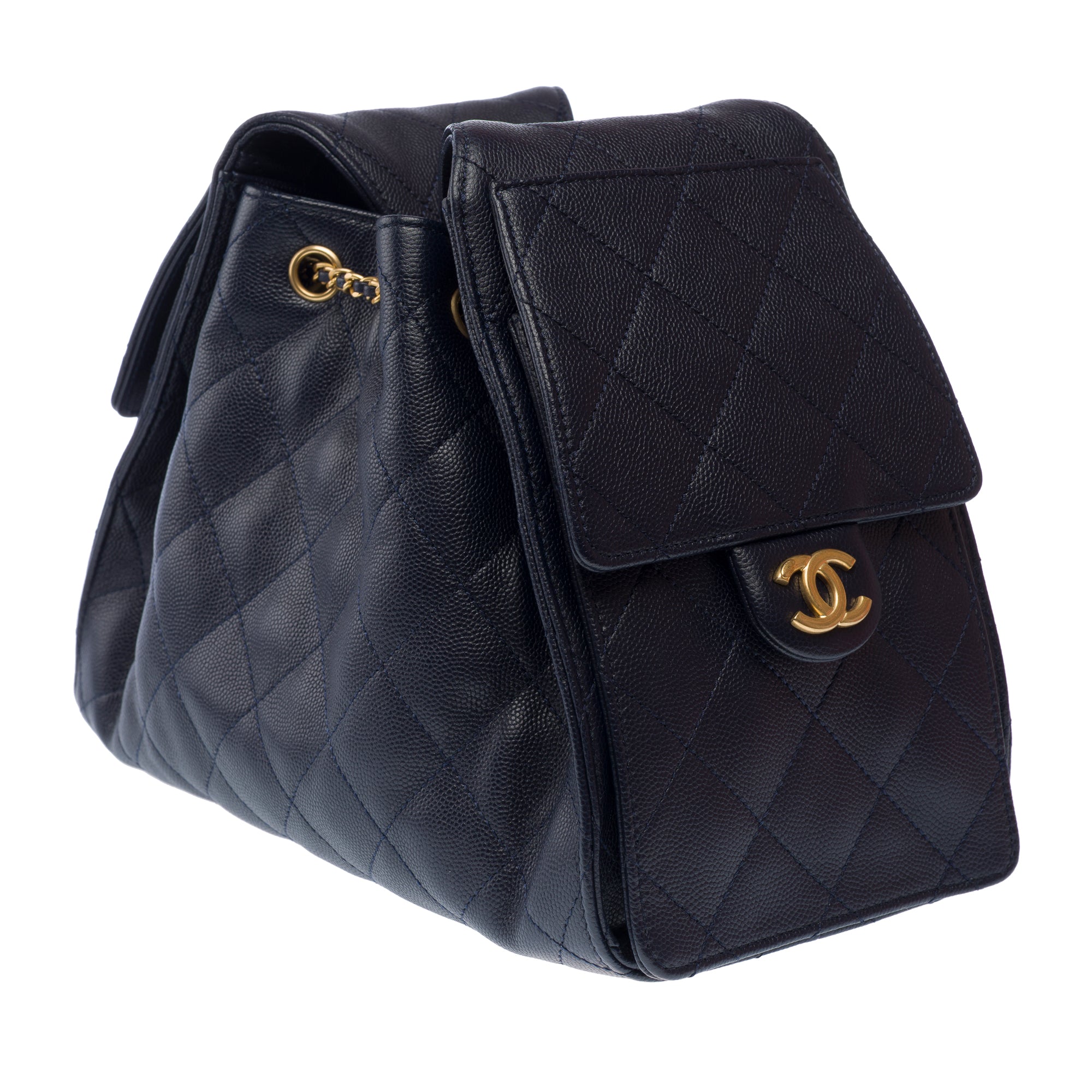 Sac CHANEL en Cuir Bleu Marine - 103211