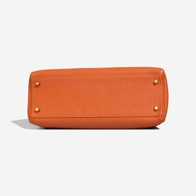 Sac HERMES Kelly 32 en Cuir Orange - 103223