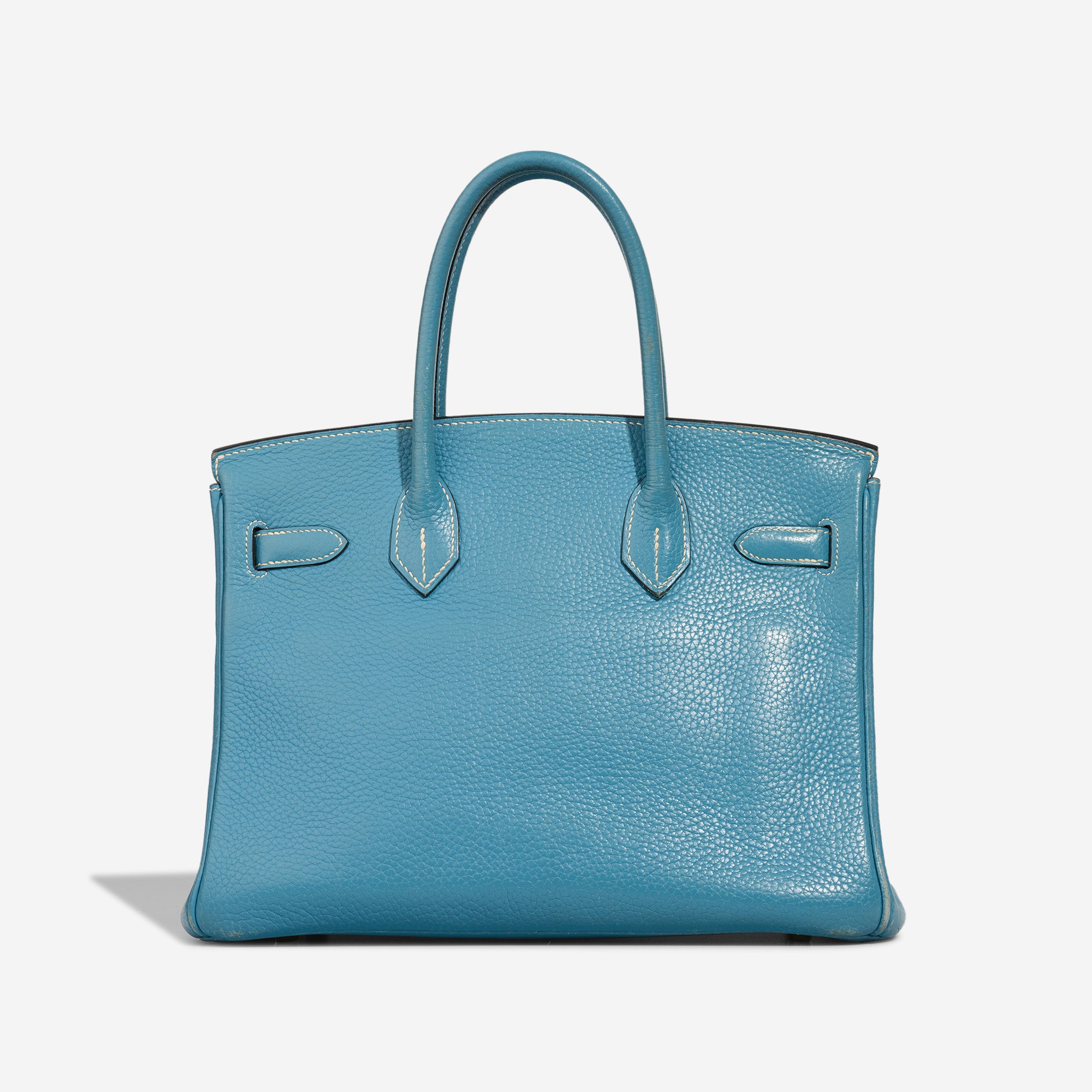 Sac HERMES Birkin 30 en Cuir Bleu - 103225