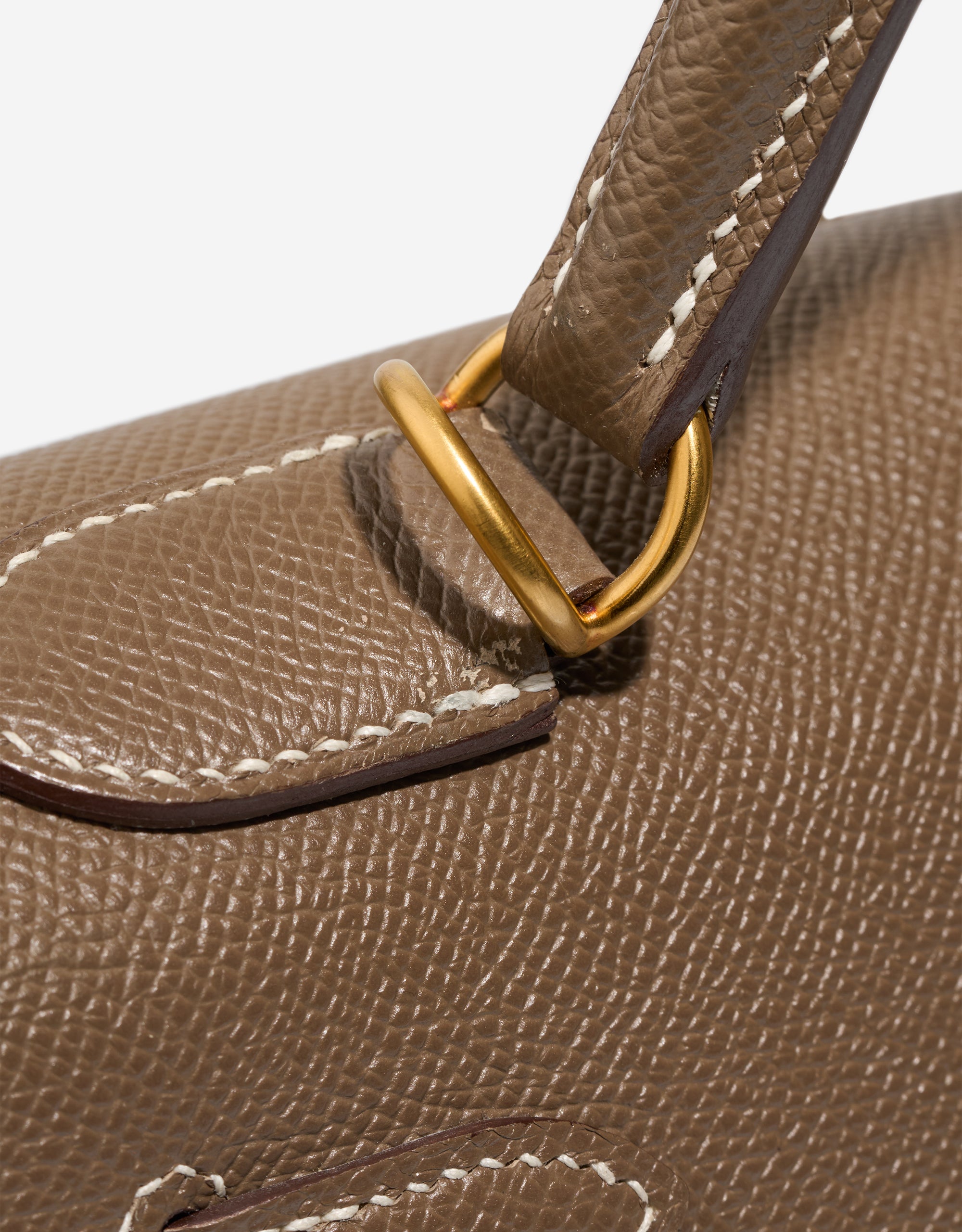 Sac HERMES Kelly 28 en Cuir Étoupe - 103229