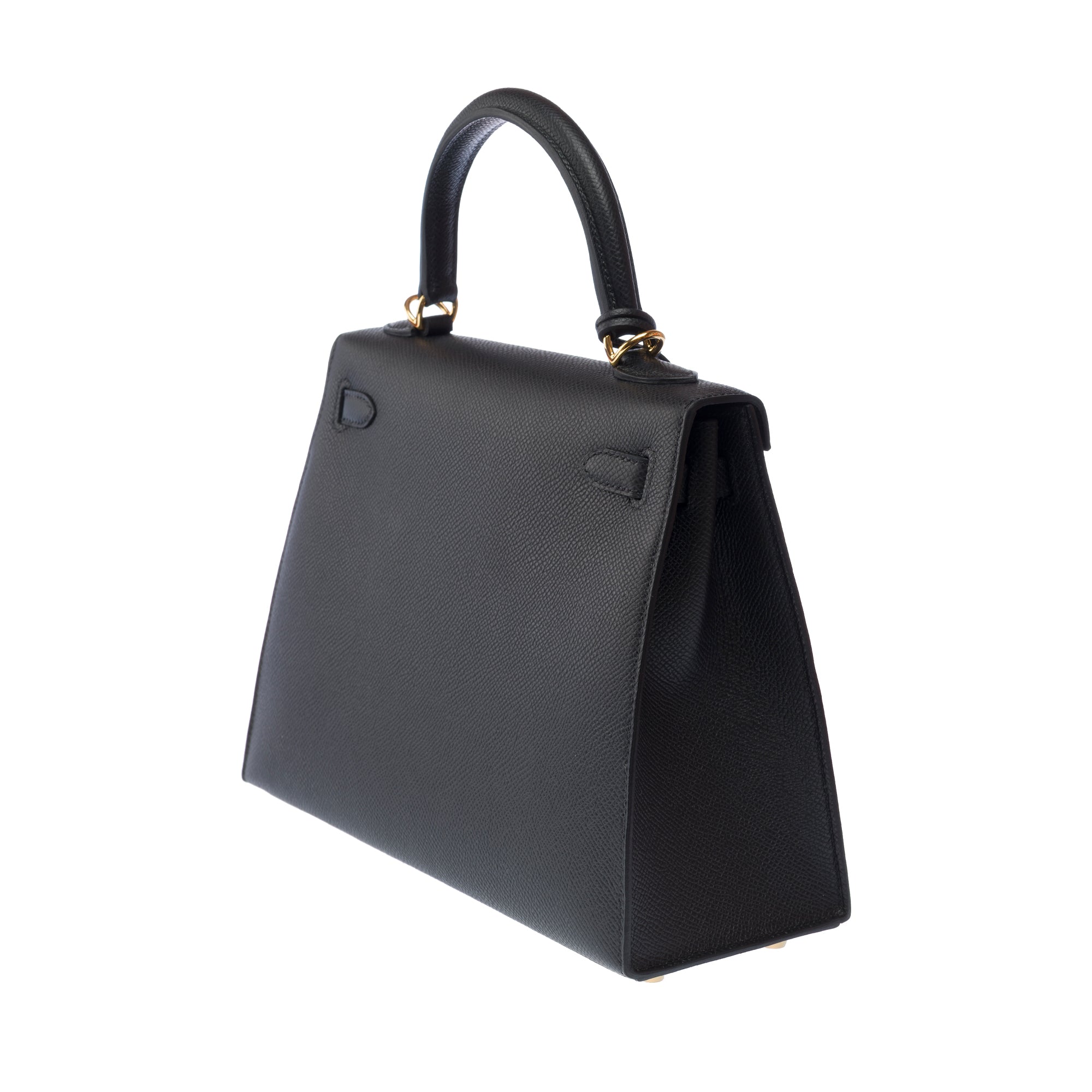 Sac HERMES Kelly 25 en Cuir Noir - 103245