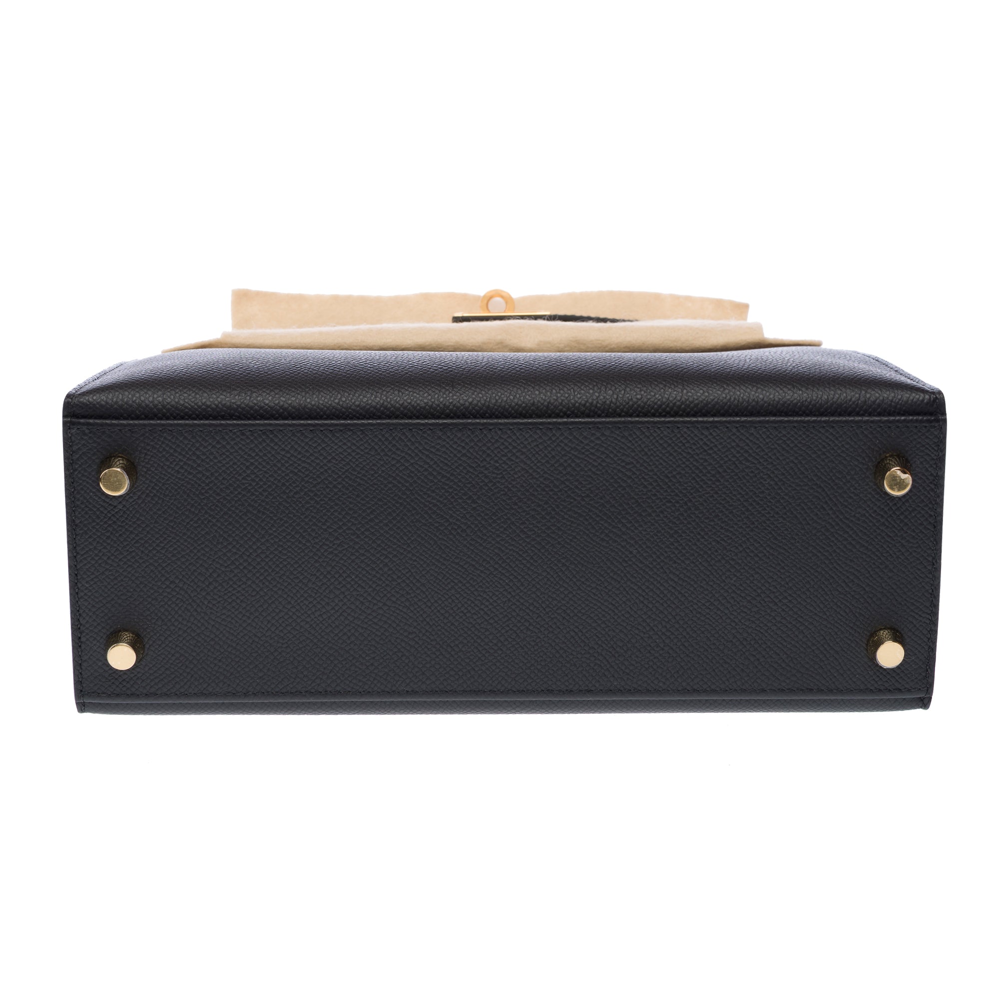 Sac HERMES Kelly 25 en Cuir Noir - 103245