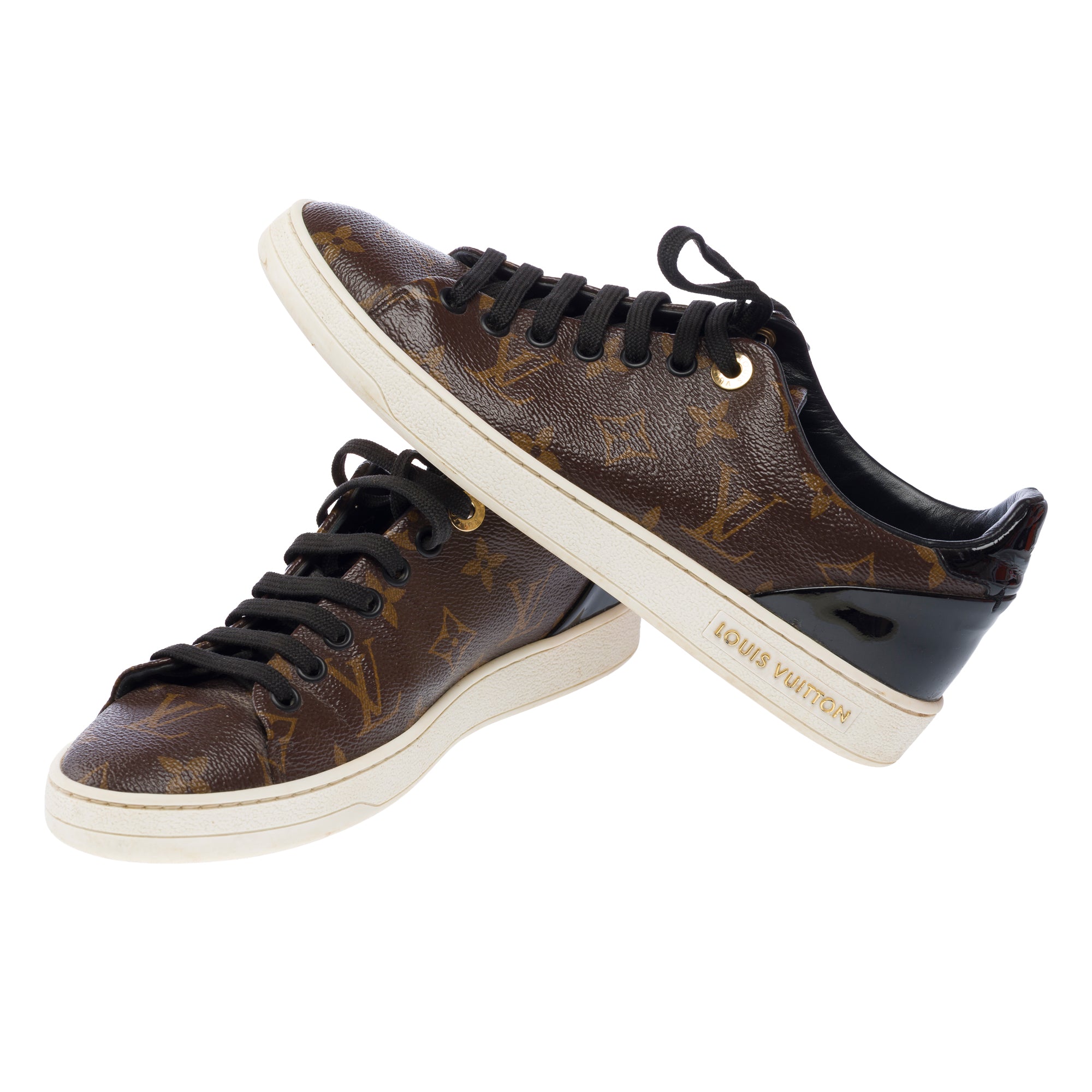 Chaussure LOUIS VUITTON FrontRow en Toile Marron - 103244