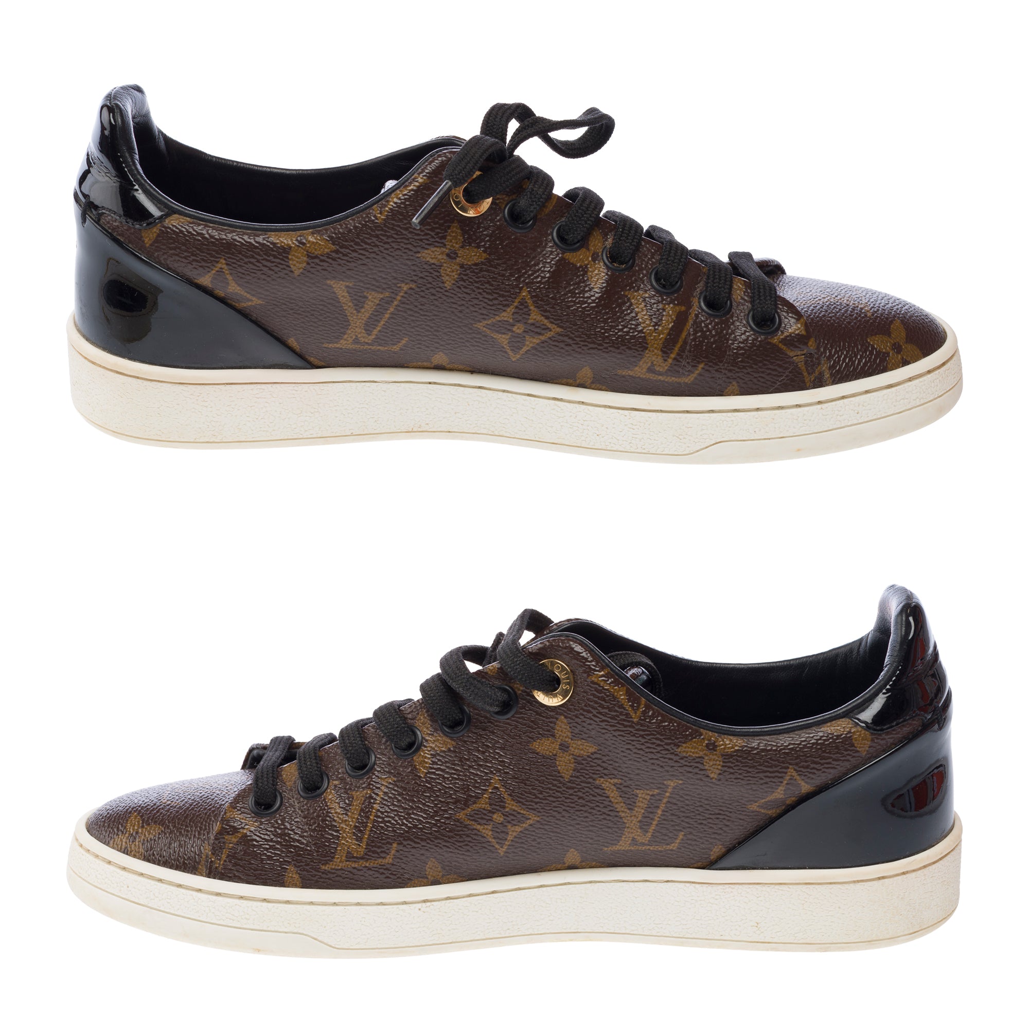 Chaussure LOUIS VUITTON FrontRow en Toile Marron - 103244