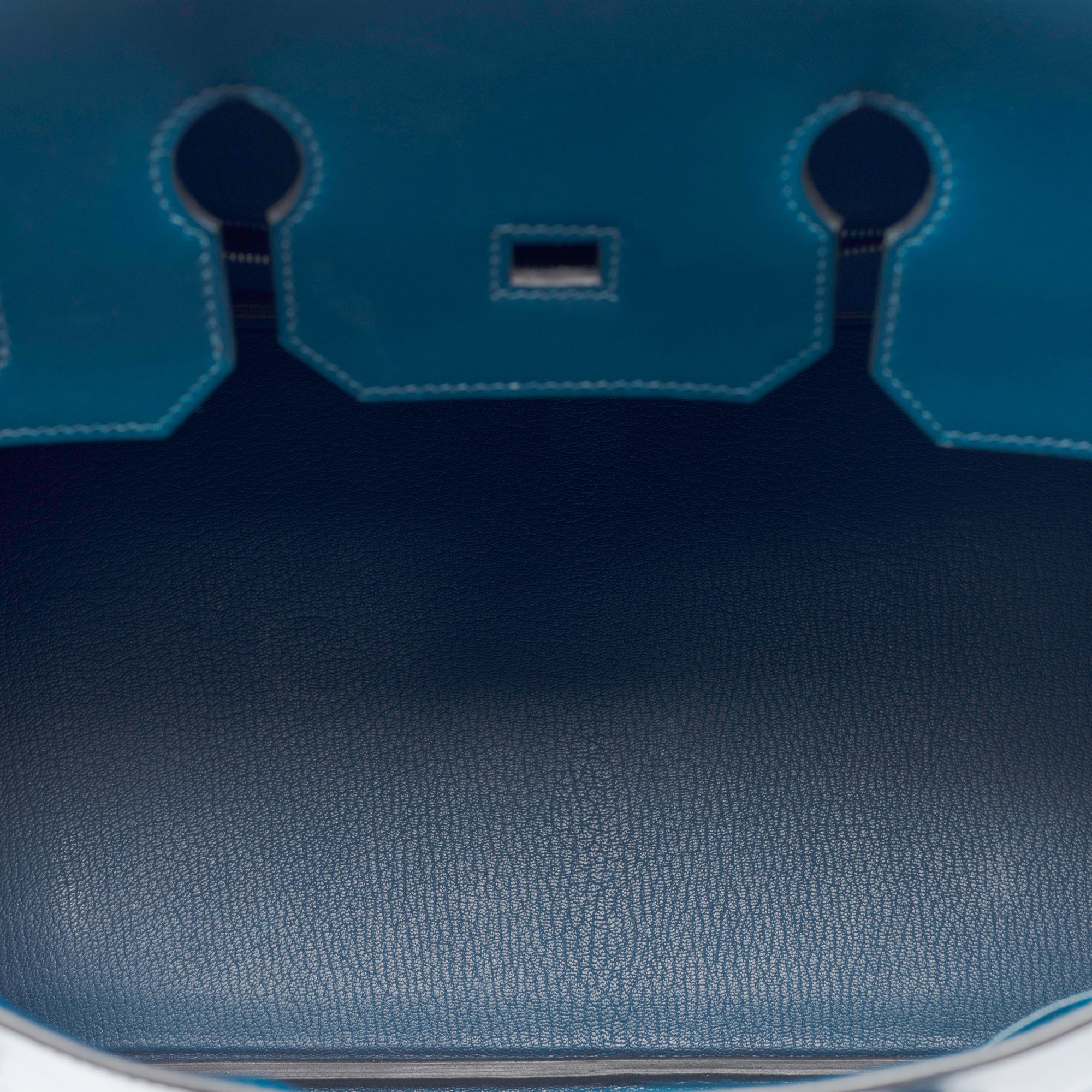 Sac HERMES Birkin 35 en Cuir Bleu - 103221