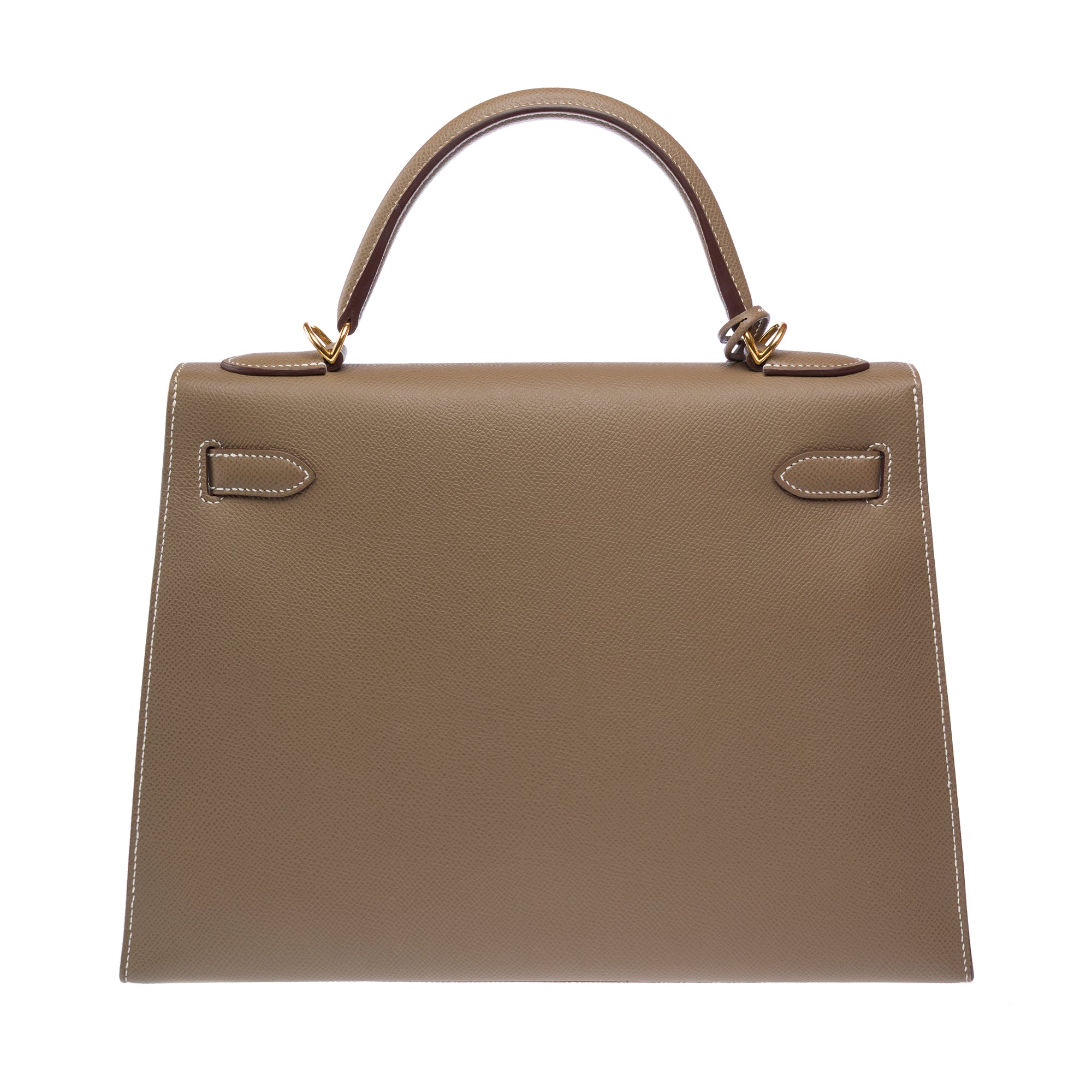 Sac HERMES Kelly 32 en Cuir Étoupe - 103222