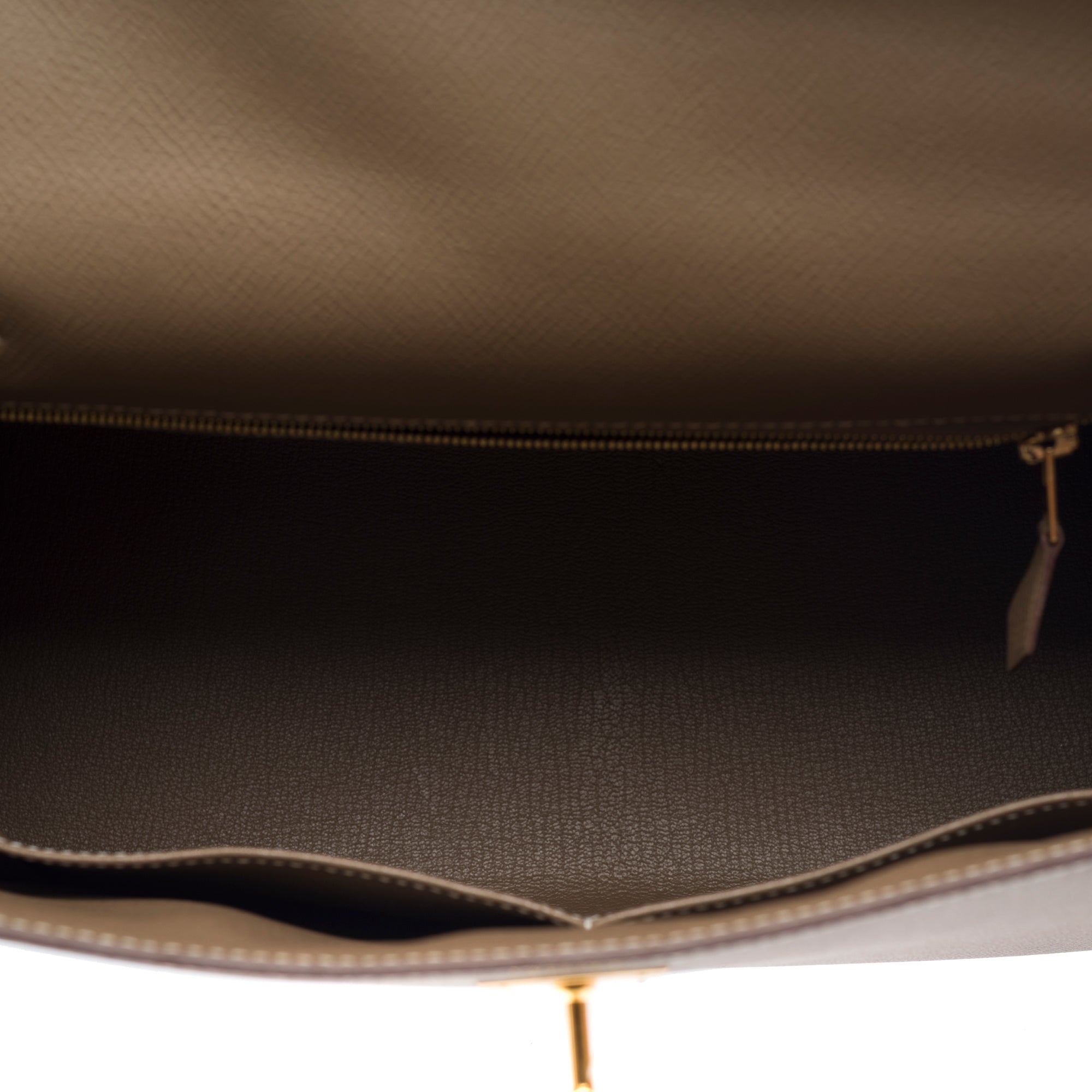 Sac HERMES Kelly 32 en Cuir Étoupe - 103222