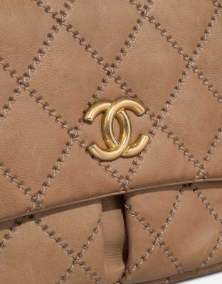 Sac CHANEL Timeless/Classique en Cuir Beige - 103232