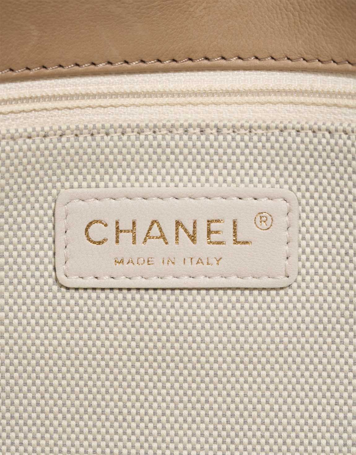 Sac CHANEL Timeless/Classique en Cuir Beige - 103232