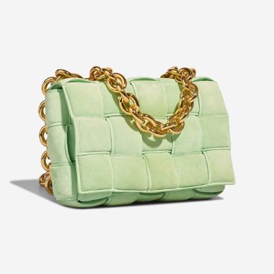 Sac BOTTEGA VENETA Cassette en Suède Vert - 103236