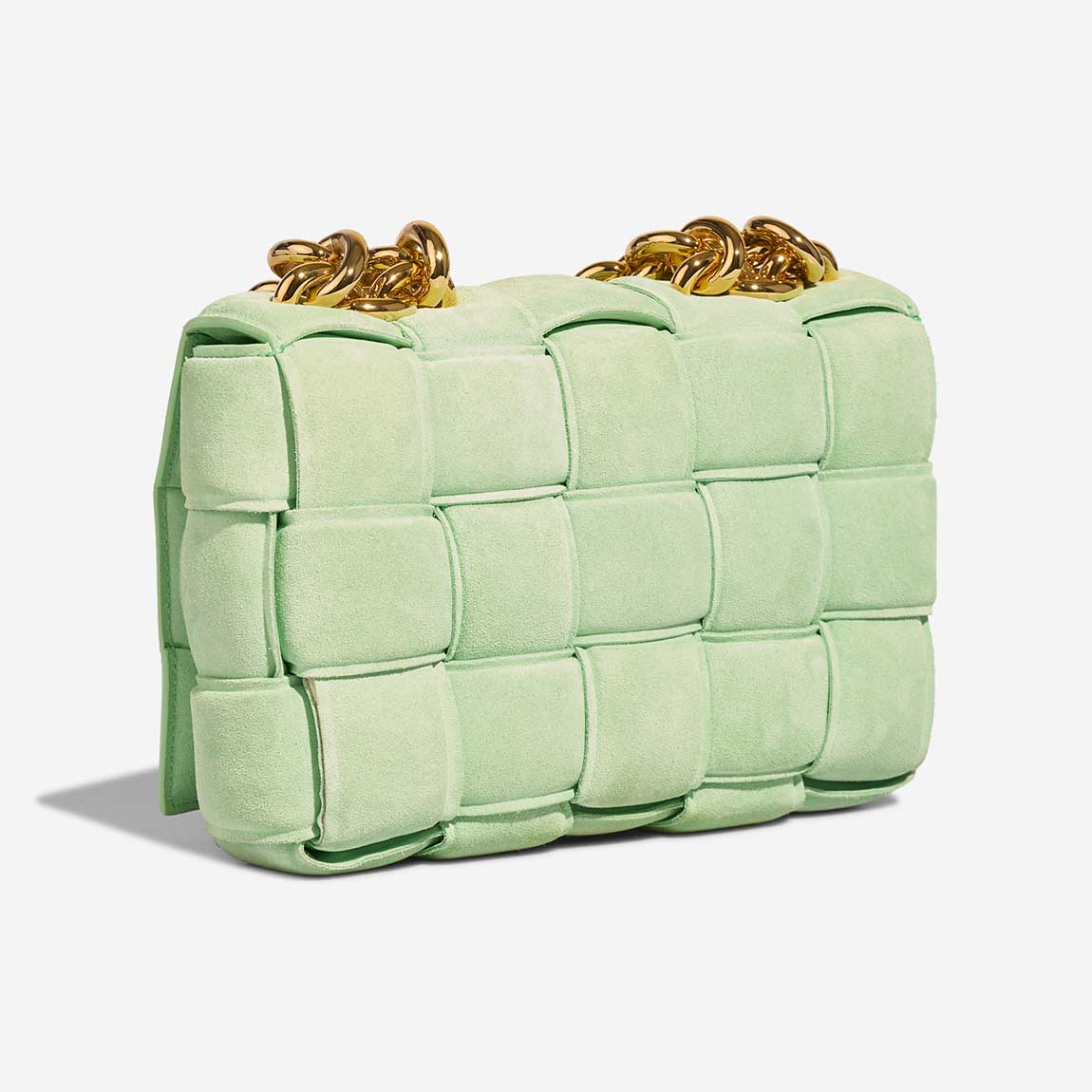 Sac BOTTEGA VENETA Cassette en Suède Vert - 103236