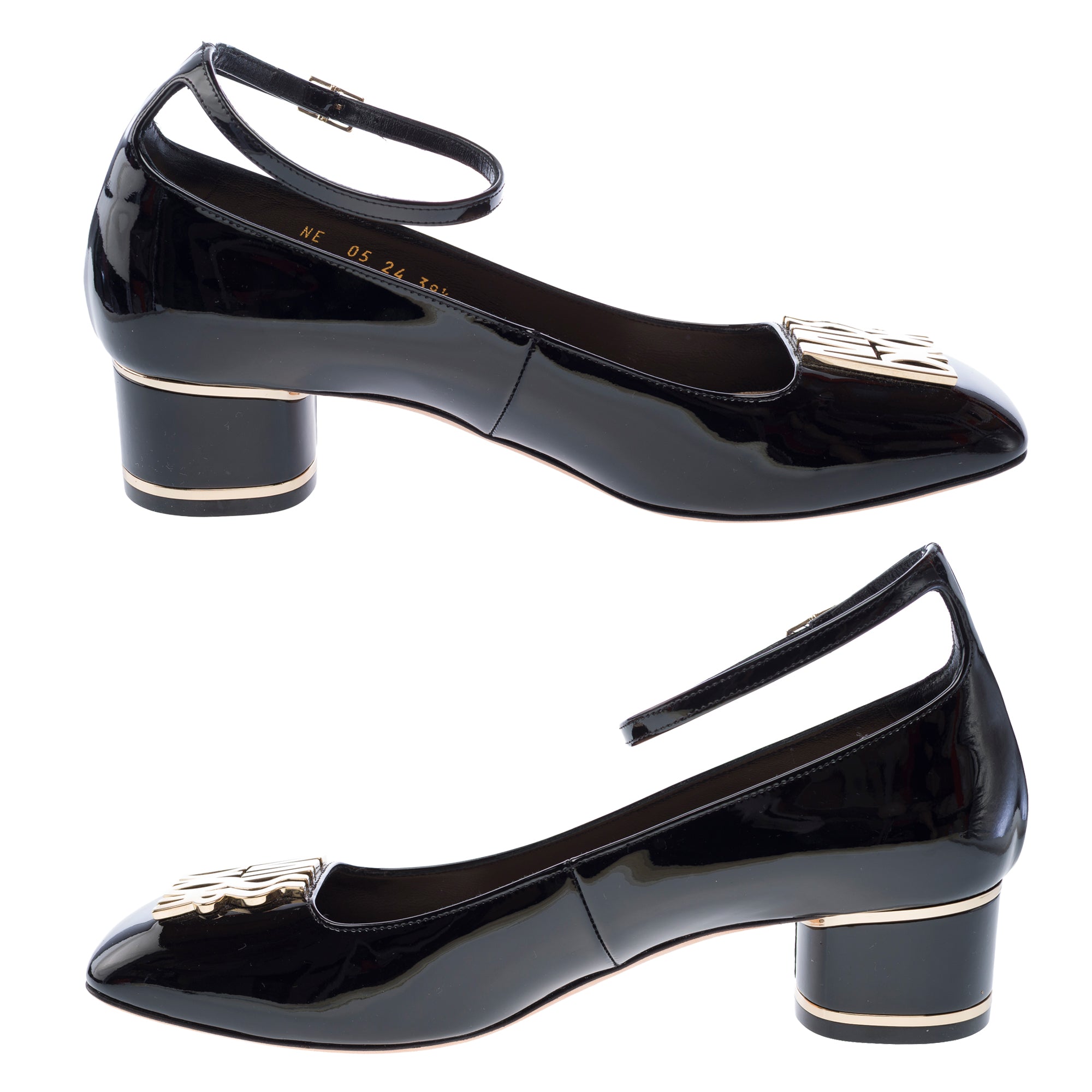 Chaussure DIOR Miss Dior Peep Toes en Cuir Noir - 103252