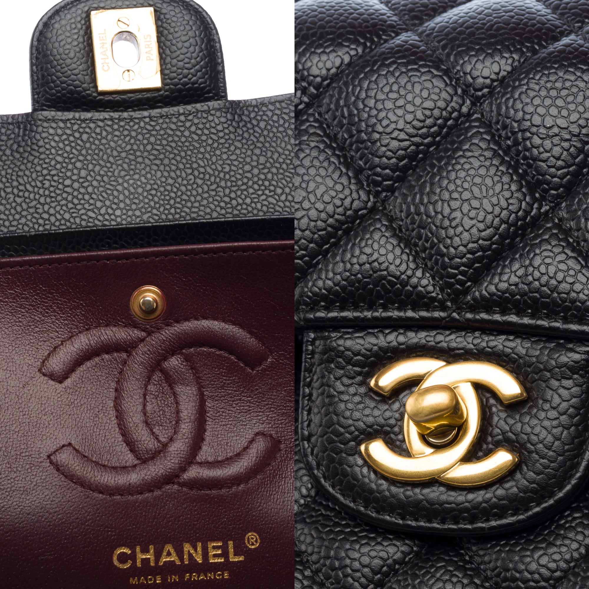 Sac CHANEL Timeless/Classique en Cuir Noir - 103262