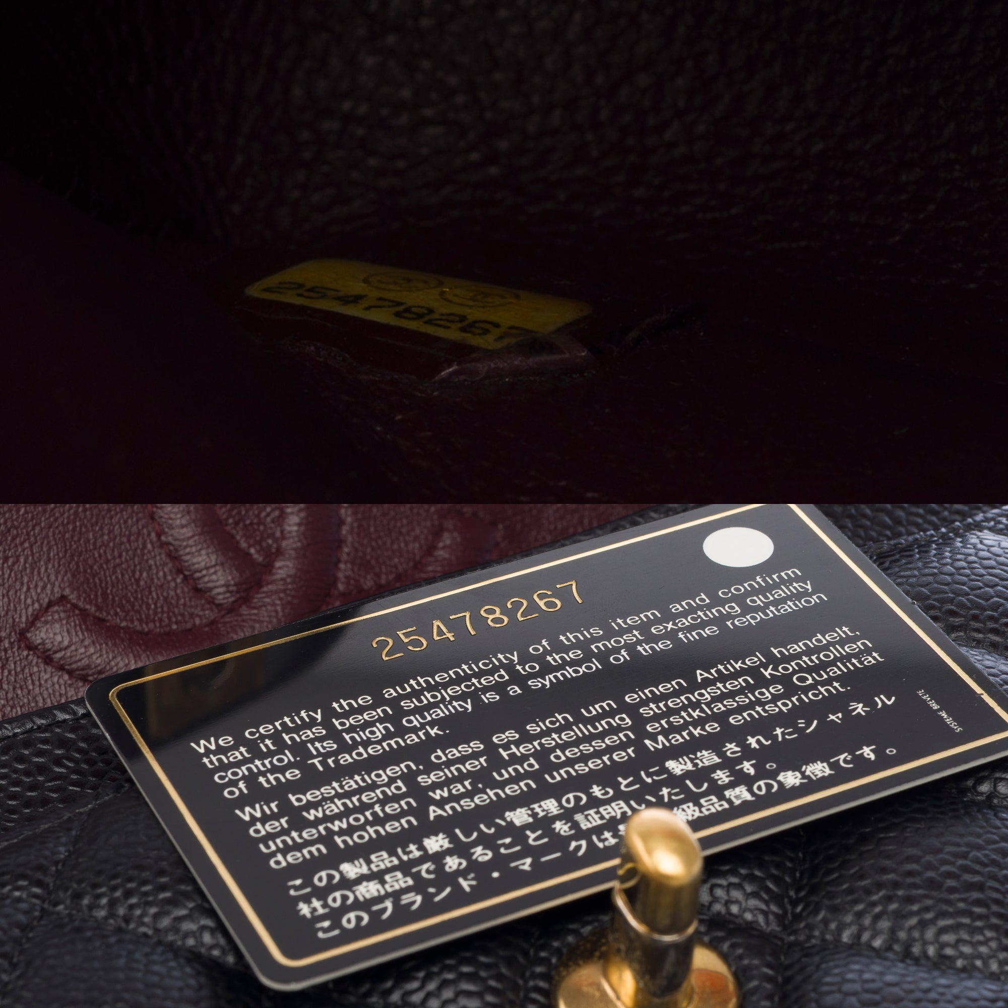 Sac CHANEL Timeless/Classique en Cuir Noir - 103262