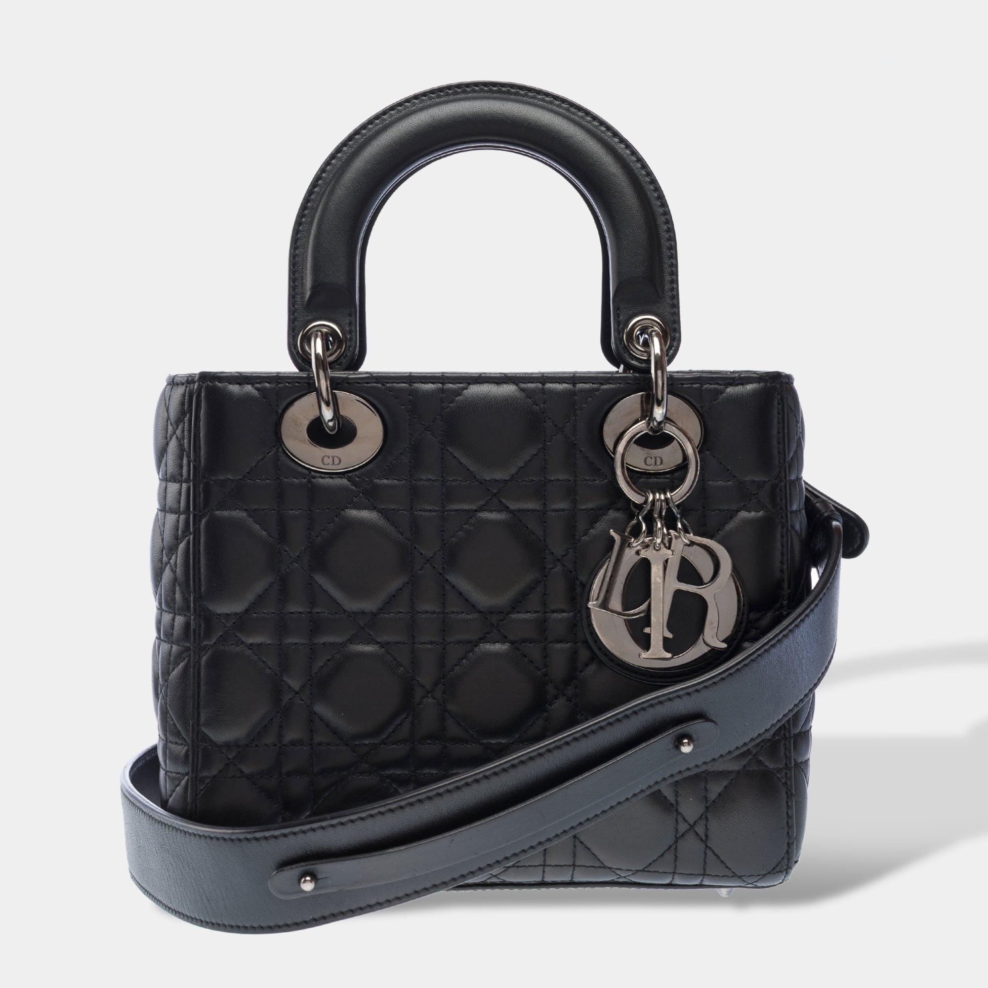 Sac DIOR Lady Dior en Cuir Noir - 103266