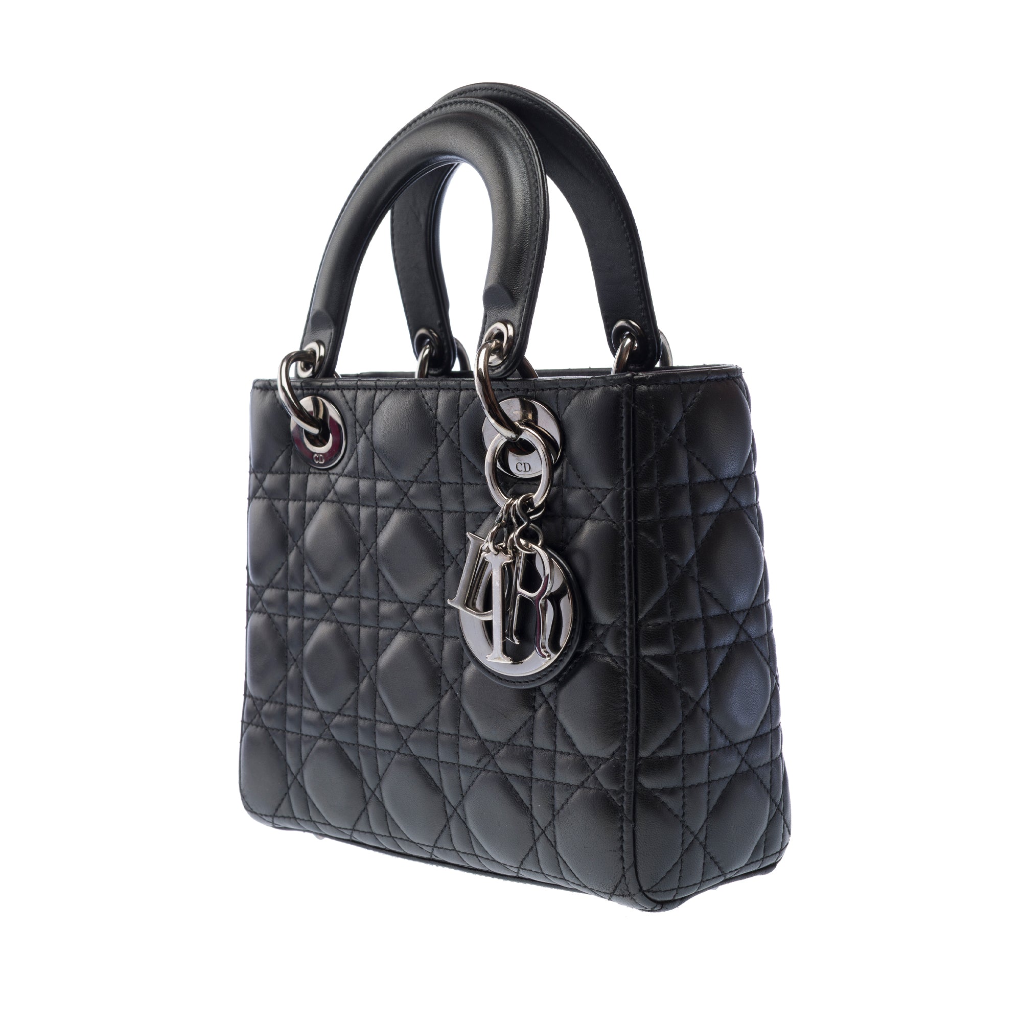 Sac DIOR Lady Dior en Cuir Noir - 103266